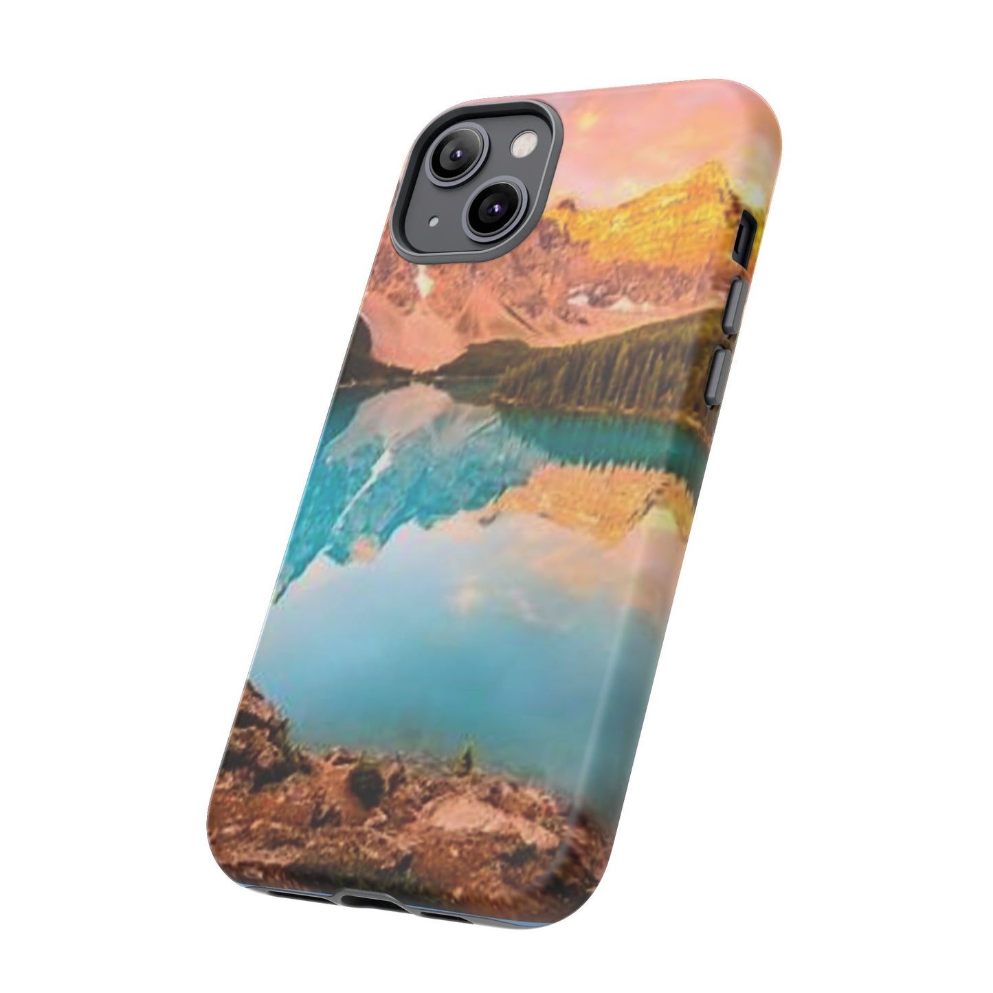 Nature-Inspired Phone Case with Mountain and Lake Design, Aesthetic Tough Cases for Outdoor Lovers, Phone Protection, Gift for Nature [...]