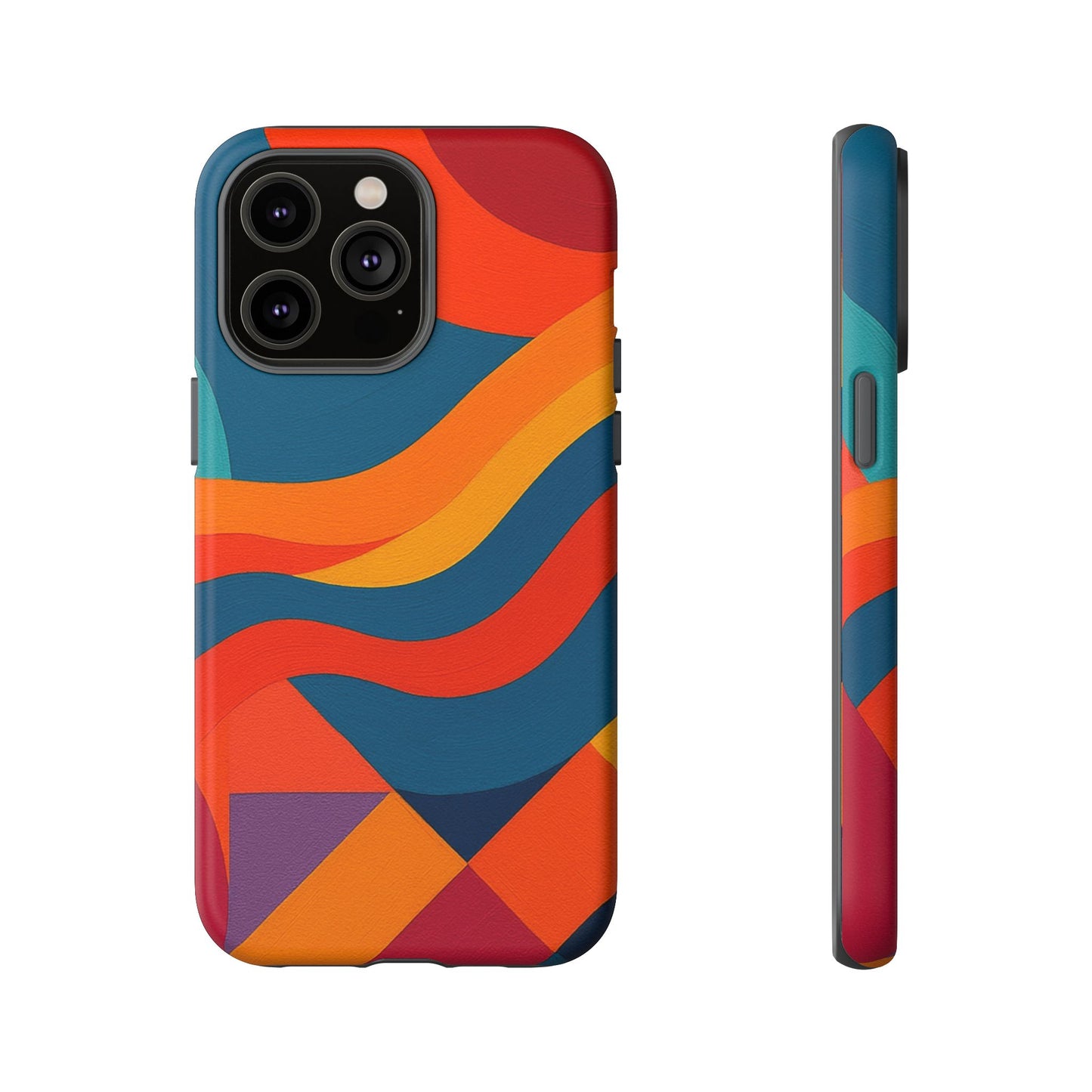 Vibrant Phone Case, Abstract Design Cover, Tough Cases for All Occasions, Stylish Gift for Tech Lovers, Modern Phone Accessories