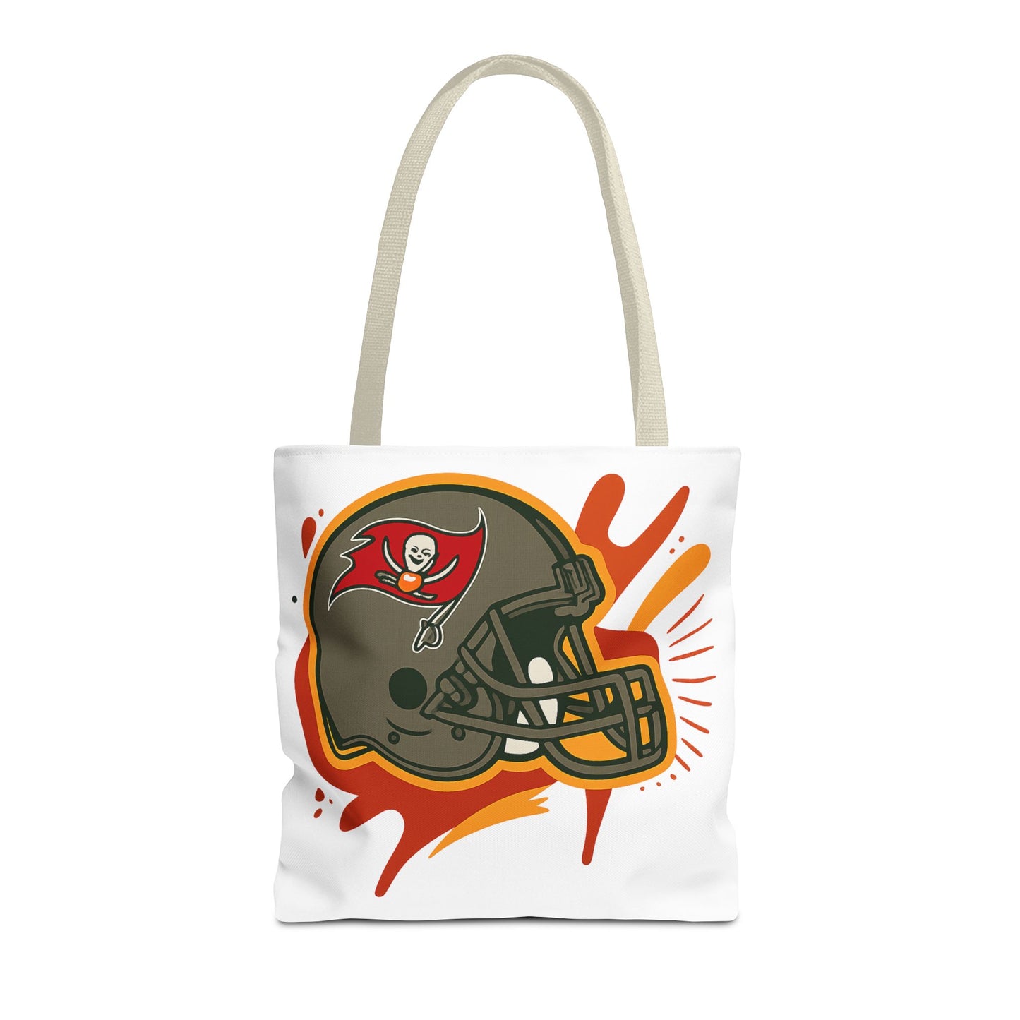 Tote Bag with Bold Football Design, Sports Tote, Game Day Bag, NFL Fan Gift, Personalized Beach Bag, Unique Shopping Tote