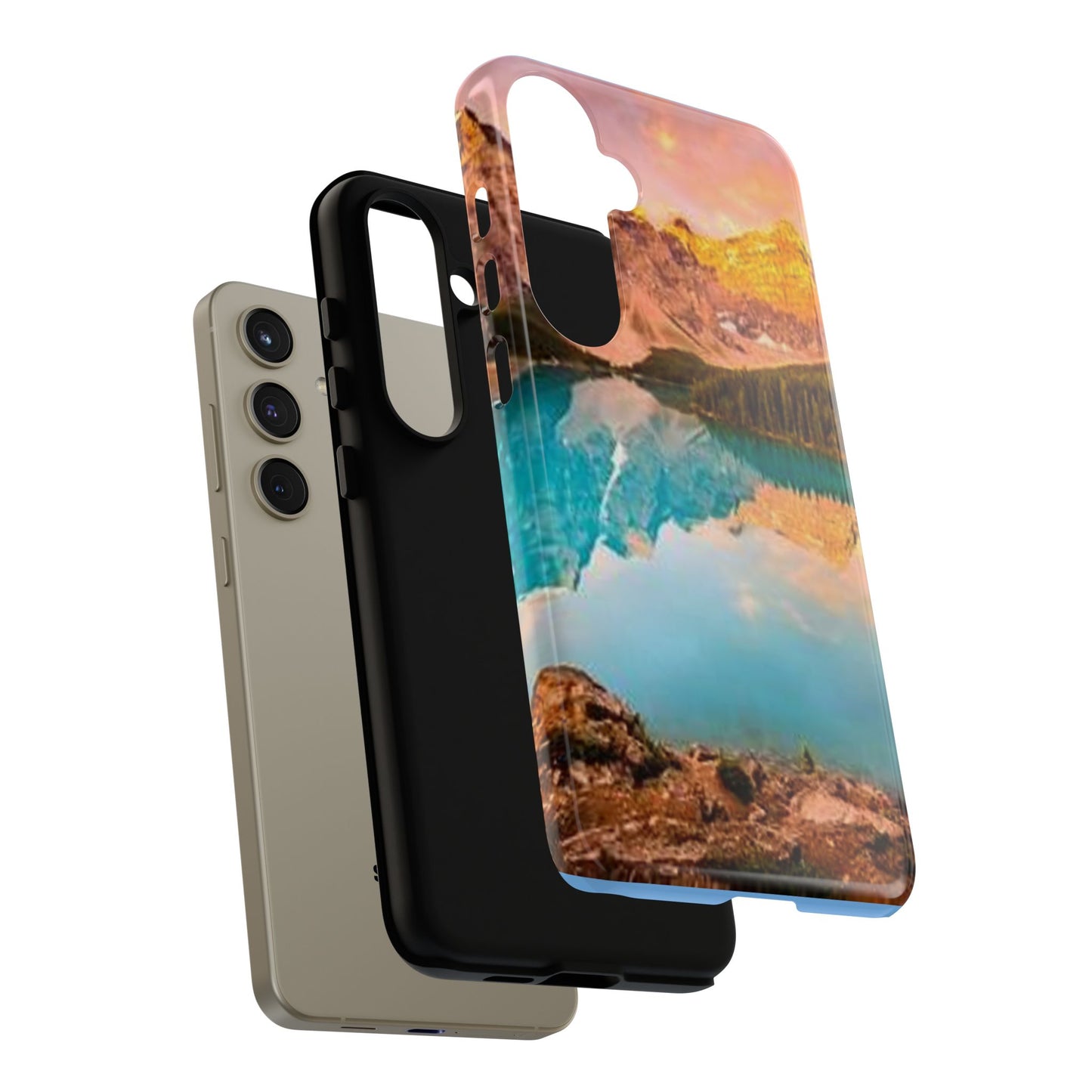 Nature-Inspired Phone Case with Mountain and Lake Design, Aesthetic Tough Cases for Outdoor Lovers, Phone Protection, Gift for Nature [...]