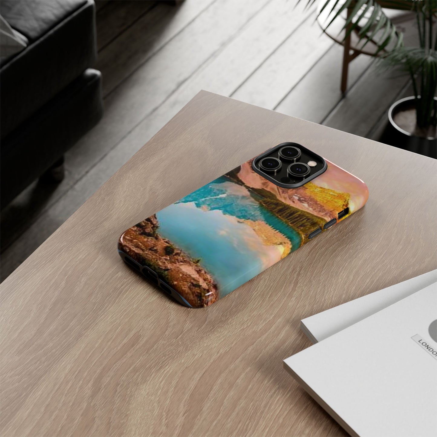 Nature-Inspired Phone Case with Mountain and Lake Design, Aesthetic Tough Cases for Outdoor Lovers, Phone Protection, Gift for Nature [...]