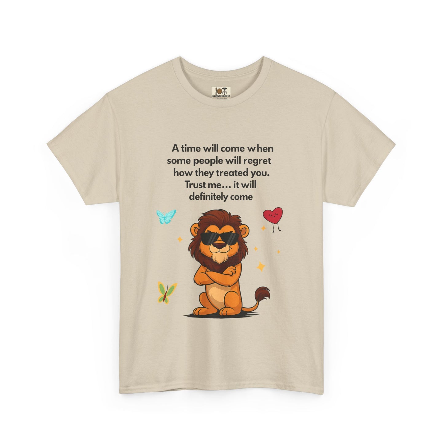 Empowering Lion Quote T-Shirt | Unisex Heavy Cotton Tee | Inspirational Graphic Tee, Gift for Friends, Motivational Apparel, Lion [...]