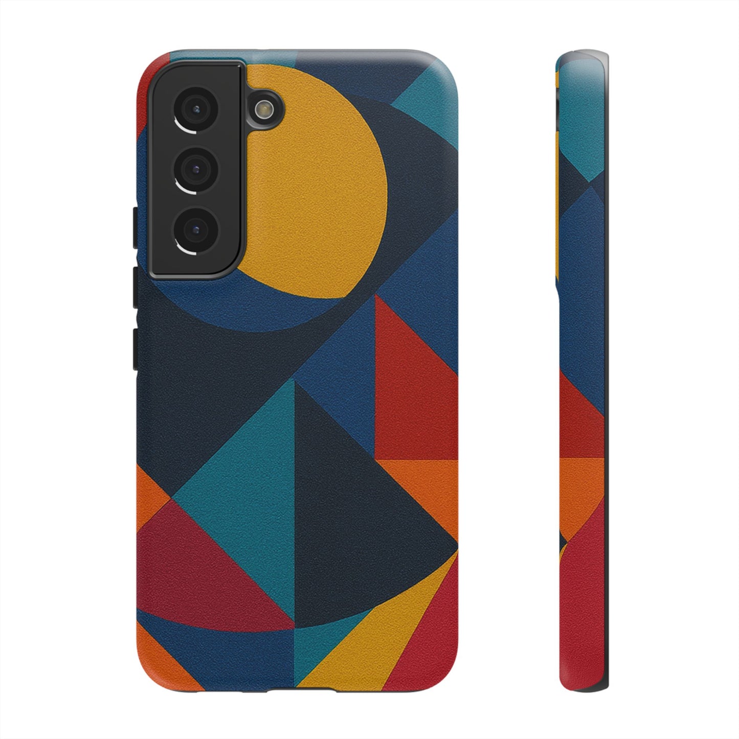 Vibrant Phone Case, Colorful Phone Cover, Geometric Design, Artistic Gift, Trendy Accessory, Vibrant Colors, Unique Design