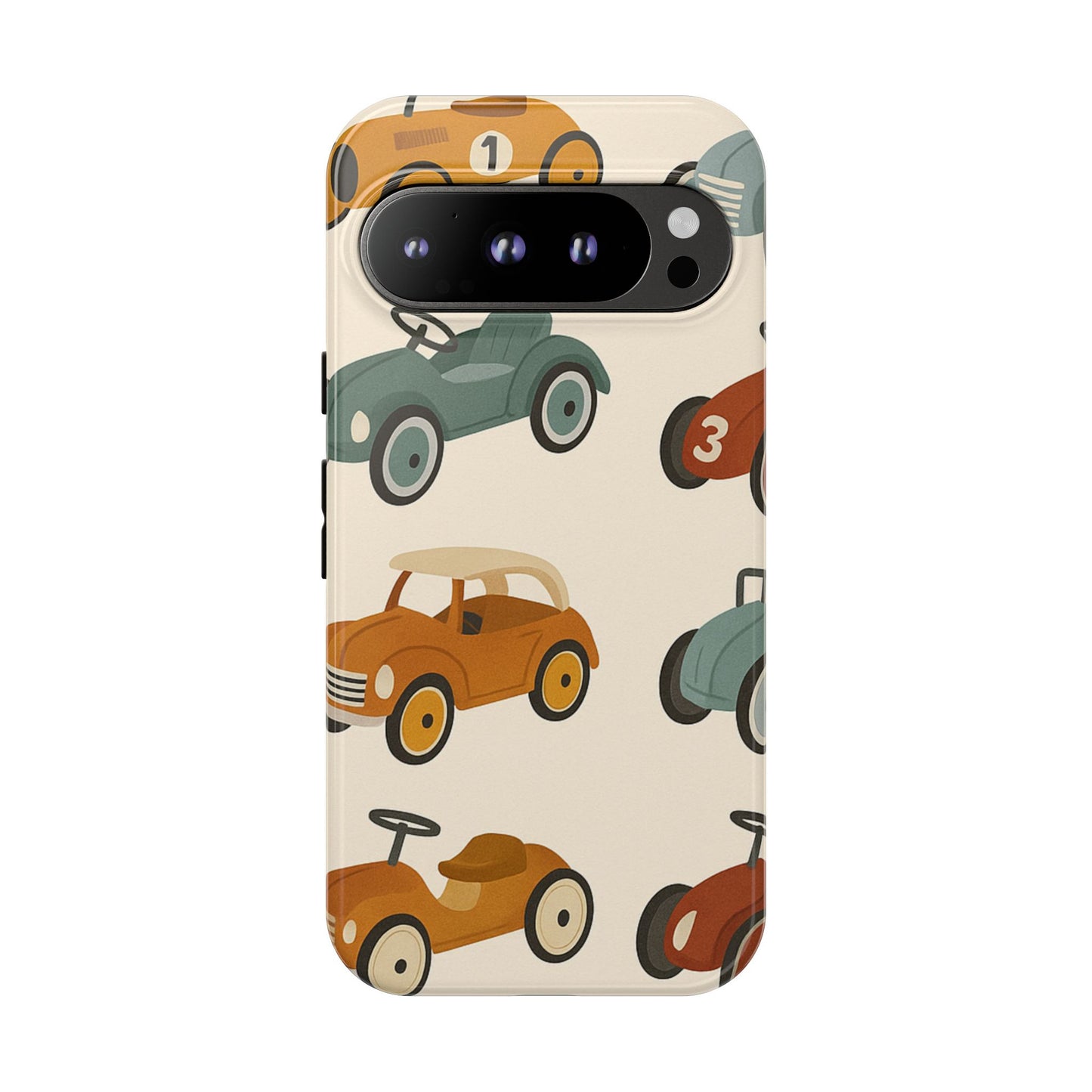 Vintage Car Phone Case, Tough Cases, Kids Gift, Car Lover Accessory, Retro Style, Phone Protection, Unique Design, pedal cars