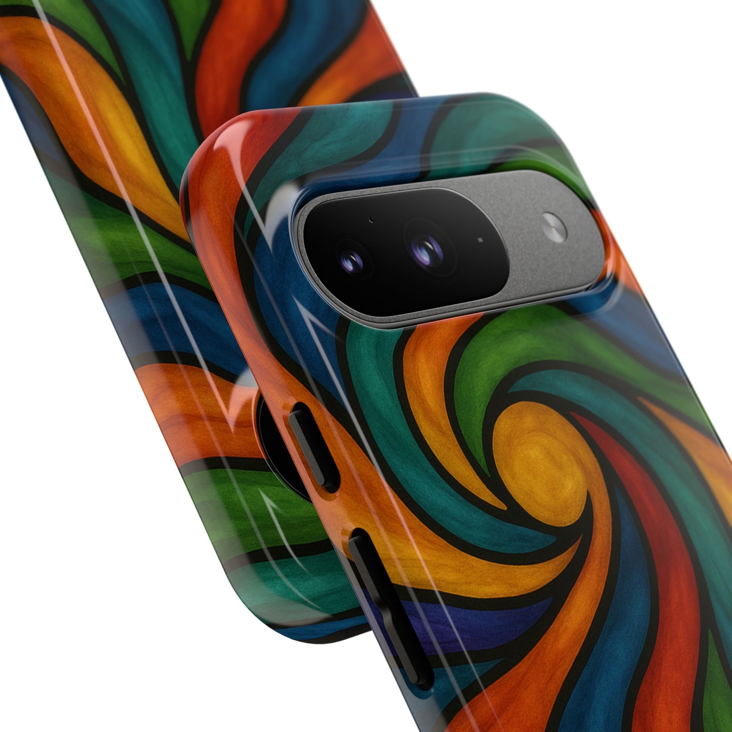 Colorful Swirl Phone Case | Tough Cases, Vibrant Design, Gift for Art Lovers, Funky Case, Unique Phone Accessories