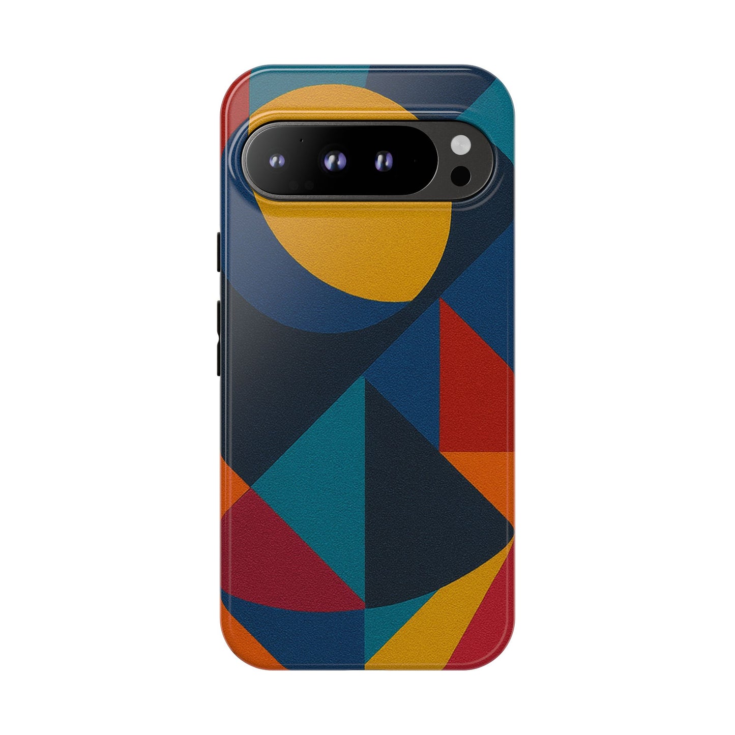 Vibrant Phone Case, Colorful Phone Cover, Geometric Design, Artistic Gift, Trendy Accessory, Vibrant Colors, Unique Design