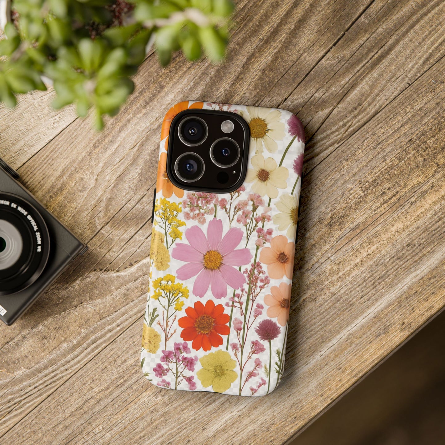 Floral Phone Case - Tough Cases, Stylish Protective Cover, Flower Design, Trendy Gift, Nature Lover Accessory, DRIED FLOWERS