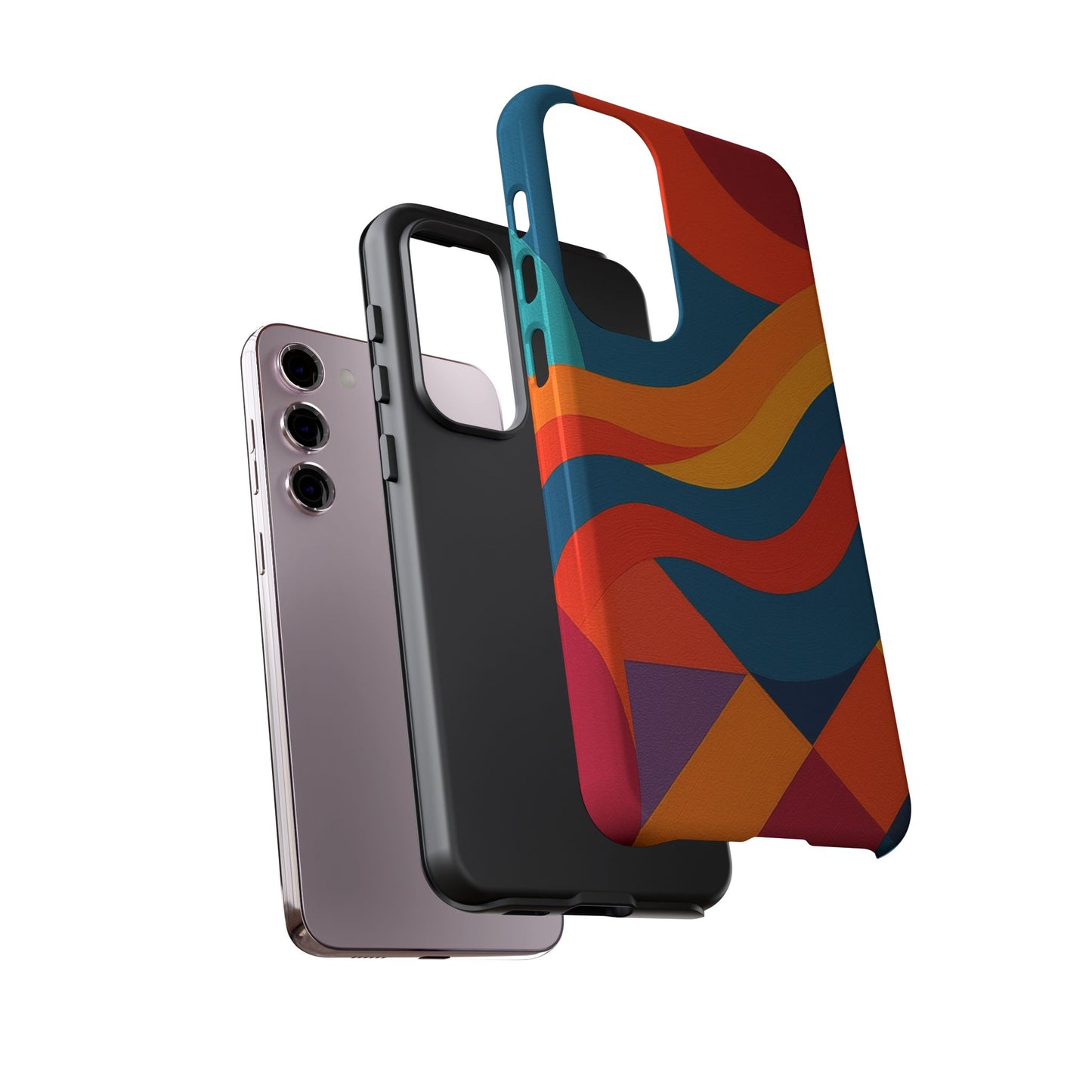 Vibrant Phone Case, Abstract Design Cover, Tough Cases for All Occasions, Stylish Gift for Tech Lovers, Modern Phone Accessories