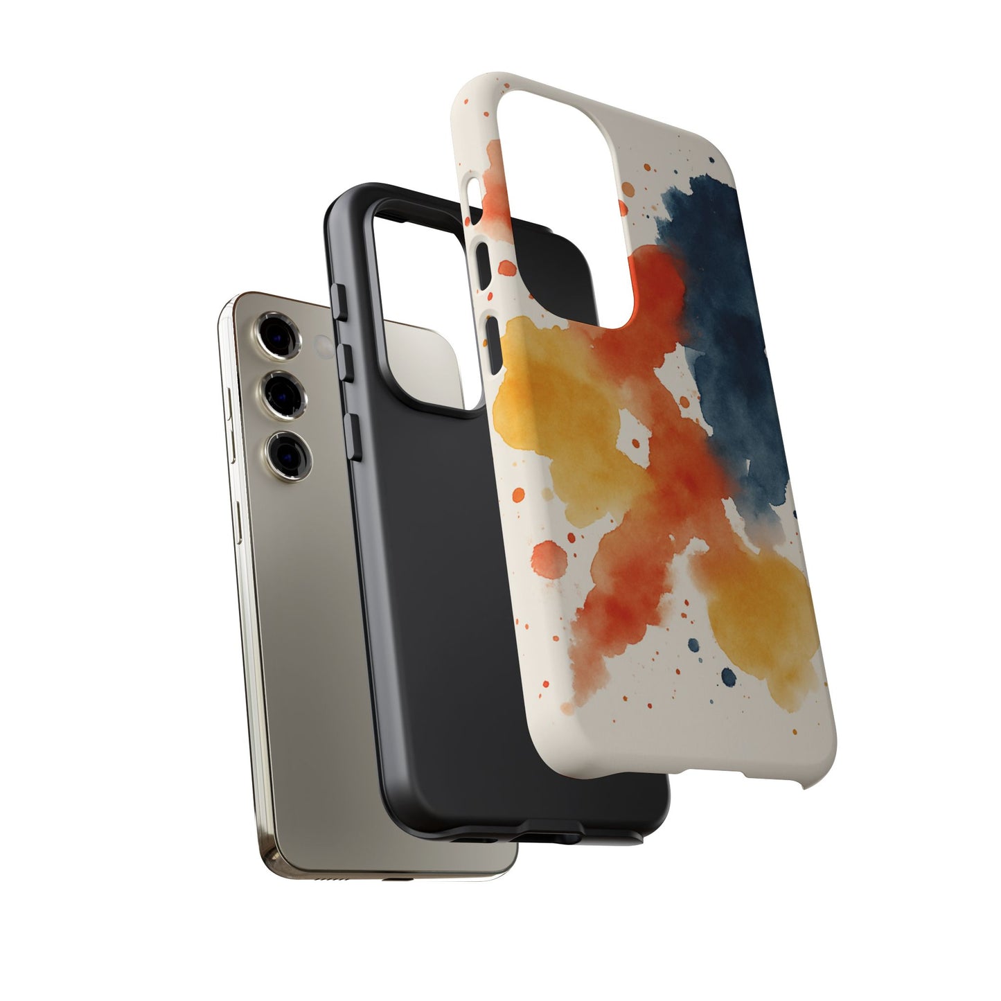Watercolor Phone Case - Abstract Design, Tough Cases for Men & Women, Stylish Gift, Artistic Accessory for All Occasions