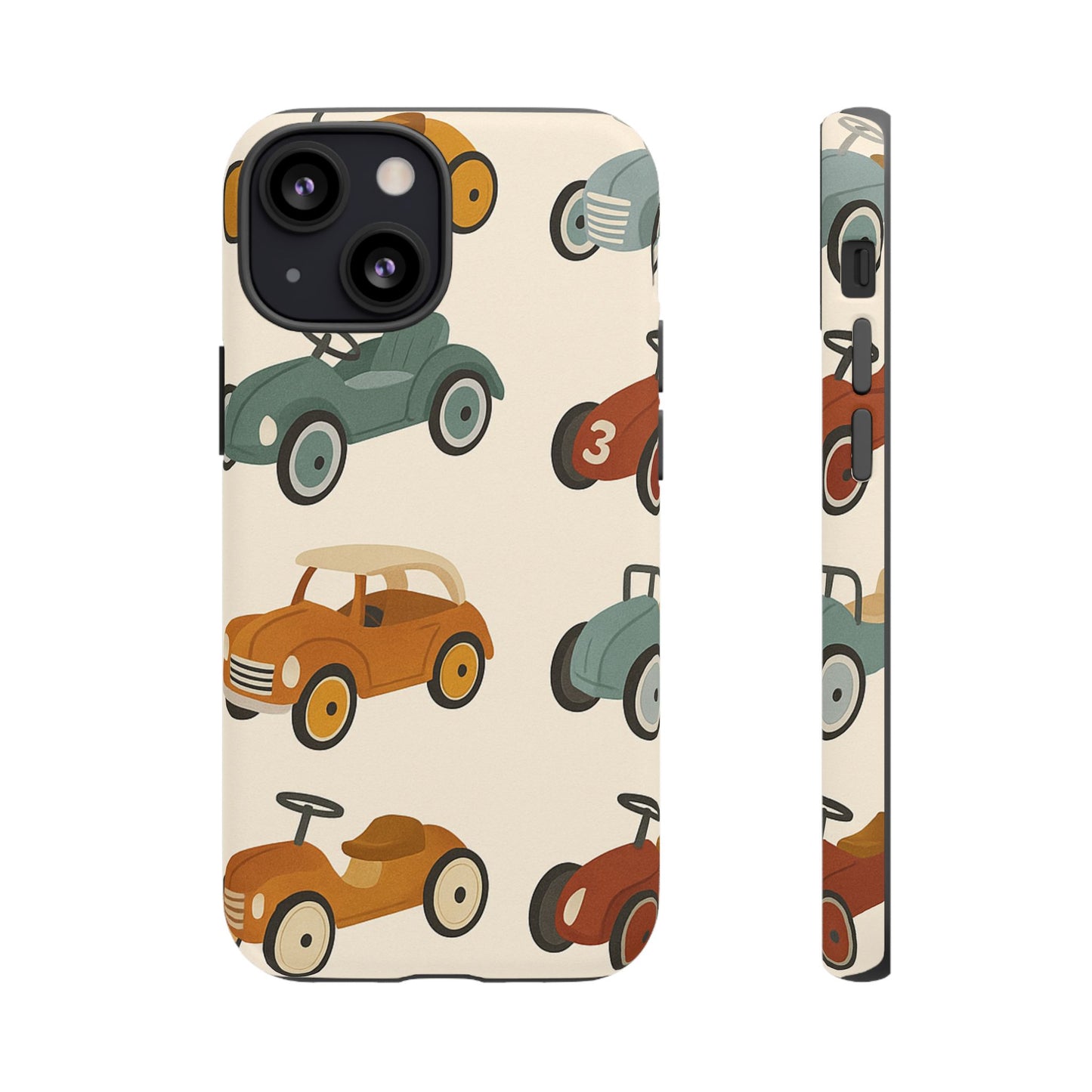 Vintage Car Phone Case, Tough Cases, Kids Gift, Car Lover Accessory, Retro Style, Phone Protection, Unique Design, pedal cars