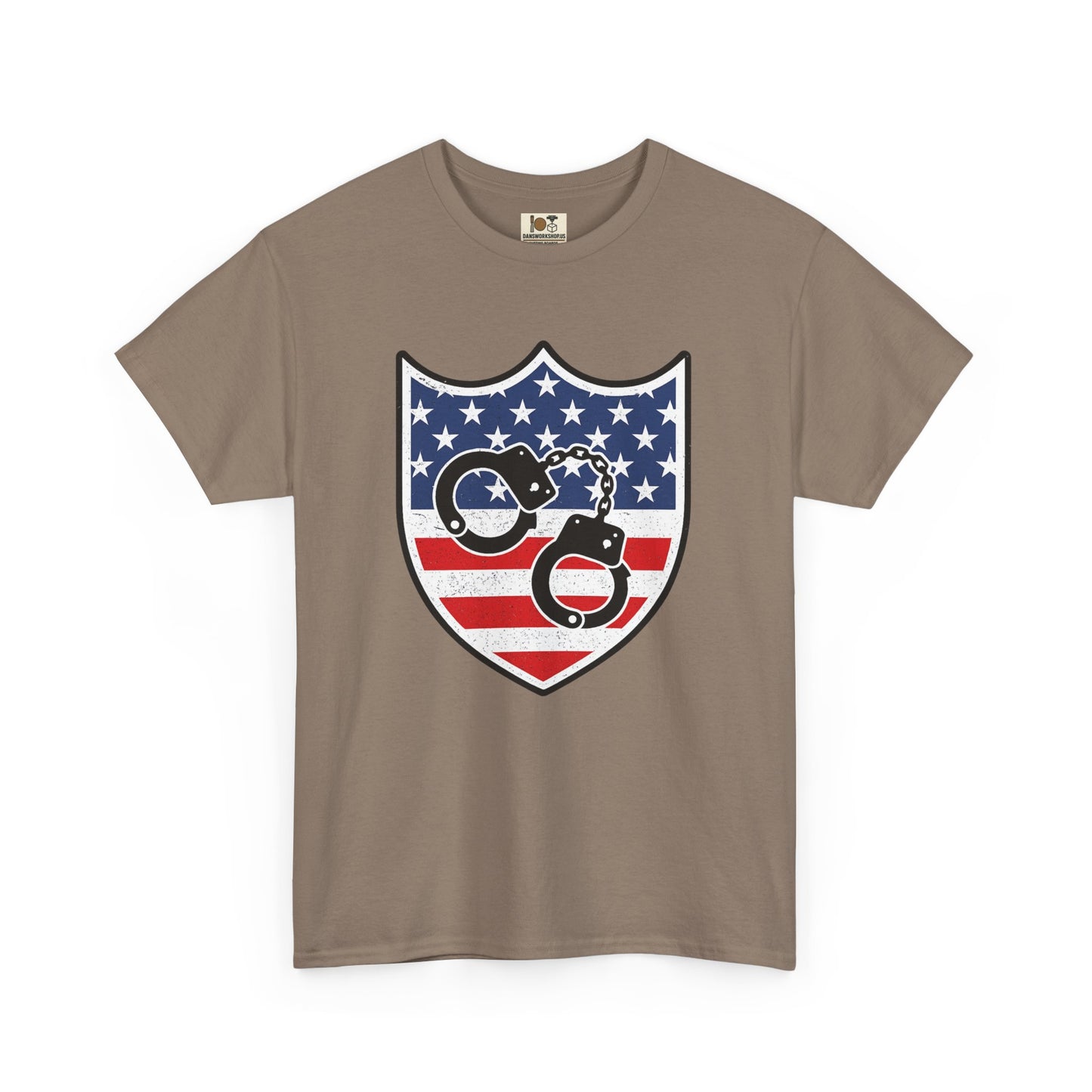 Patriotic Cycle Tee - Unisex Heavy Cotton Shirt, USA Flag Design, Biker Gift, Independence Day Apparel, Casual Wear