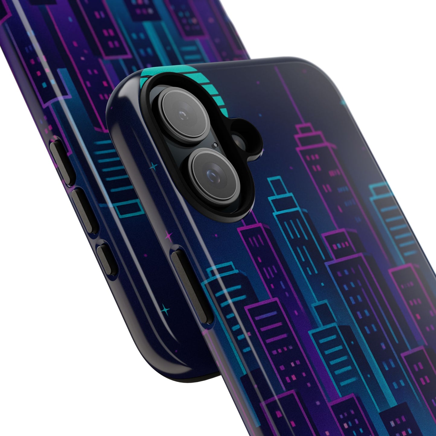 Cityscape Phone Case, Tough Cases, Urban Style, Nighttime Vibe, Phone Cover, Gift for City Lovers, Modern Design
