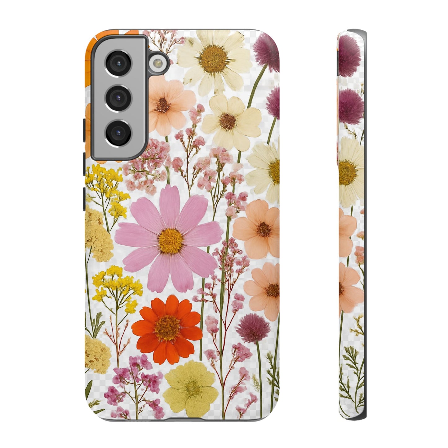 Floral Phone Case - Tough Cases, Stylish Protective Cover, Flower Design, Trendy Gift, Nature Lover Accessory, DRIED FLOWERS