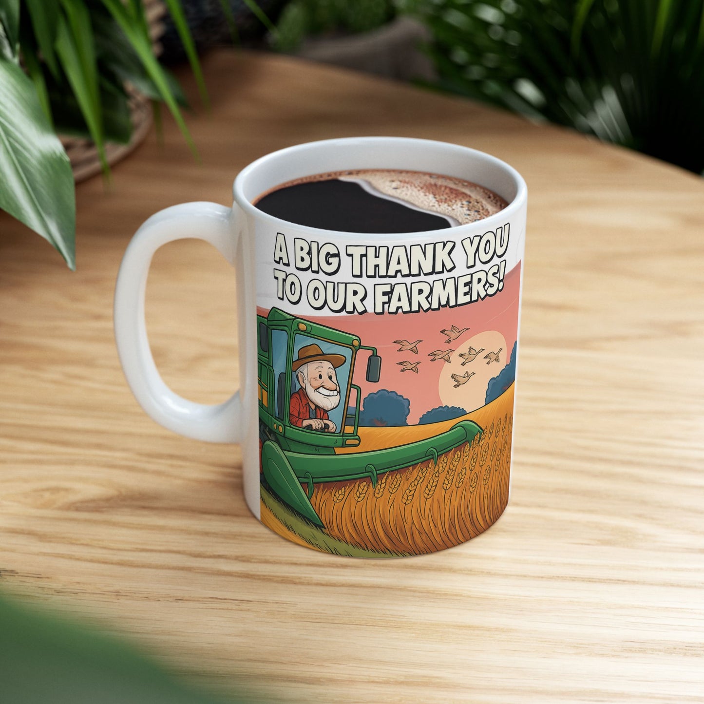 Farmers' Appreciation Ceramic Mug - Thank You Farmers Gift, Gardening Mug, Agri-themed Coffee Cup, Rustic Home Decor, Country Style [...]