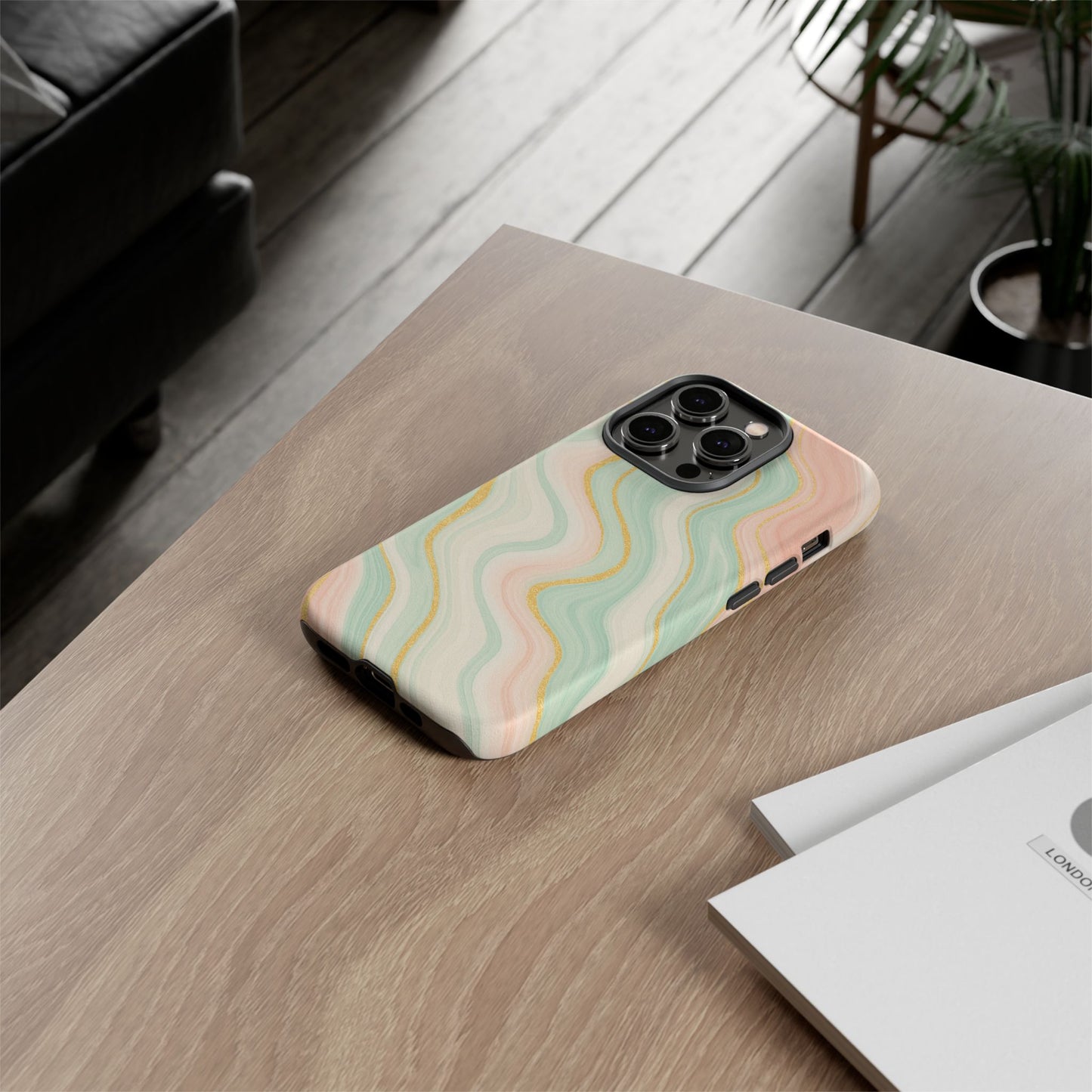 Stylish Phone Case with Abstract Design, Tough Cases for Trendy Protection, Unique Phone Accessories, Gift for Her, Modern Tech Style