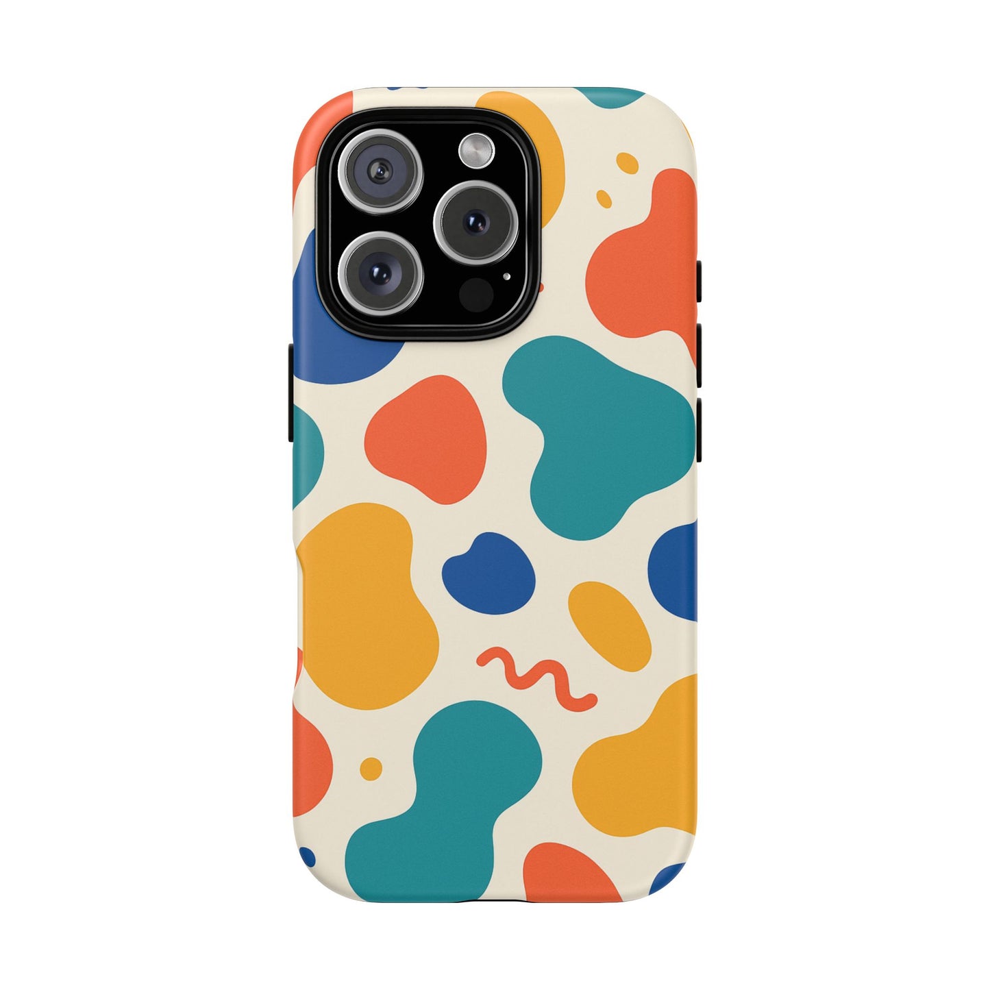 Colorful Phone Case with Abstract Design, Stylish Phone Cover, Trendy Tech Accessory for Her, Unique Gift Idea, Fun Patterned Case