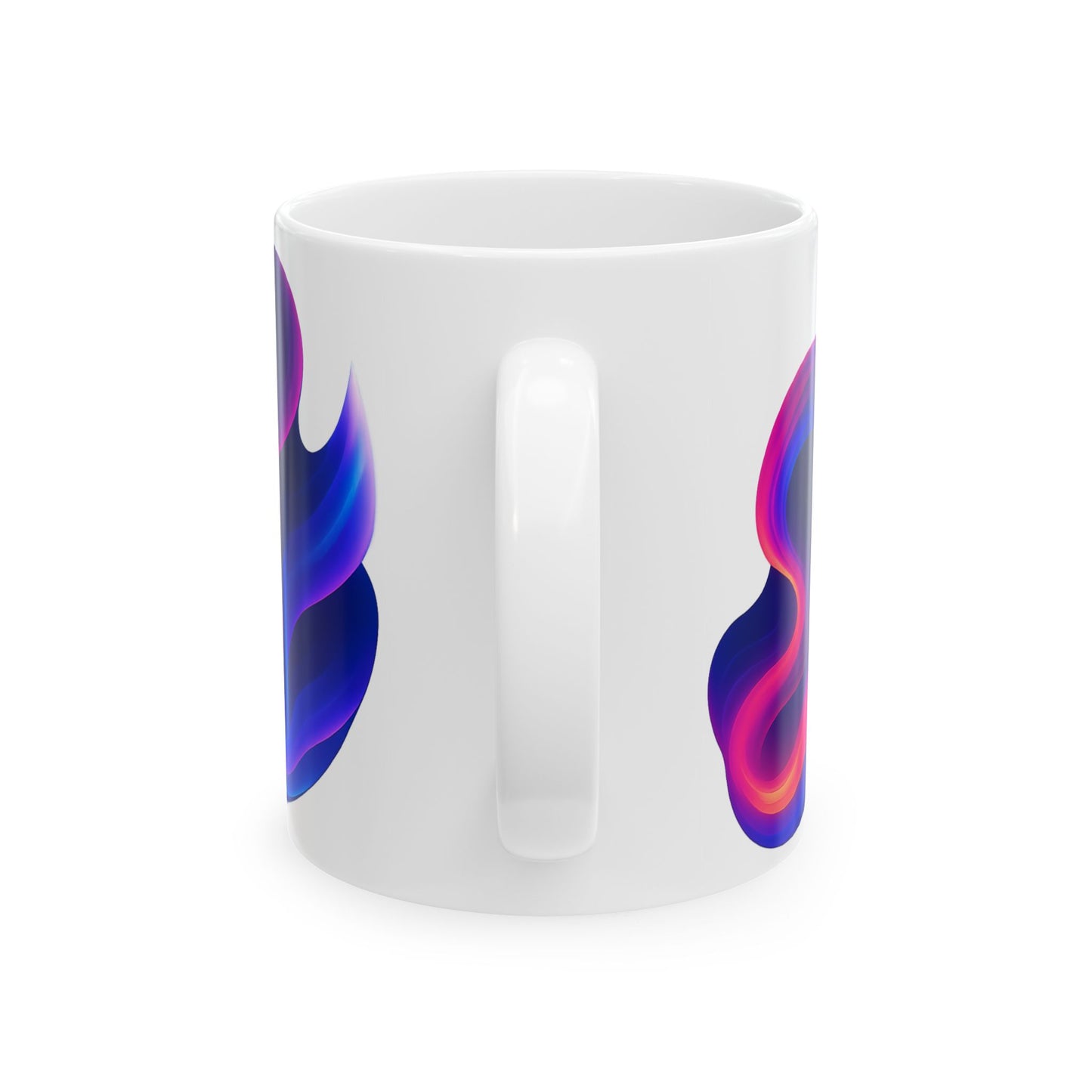 Vibrant Abstract Ceramic Mug, Colorful Coffee Cup, Modern Drinkware, Artistic Mug for Home or Office, Gift for Art Lovers