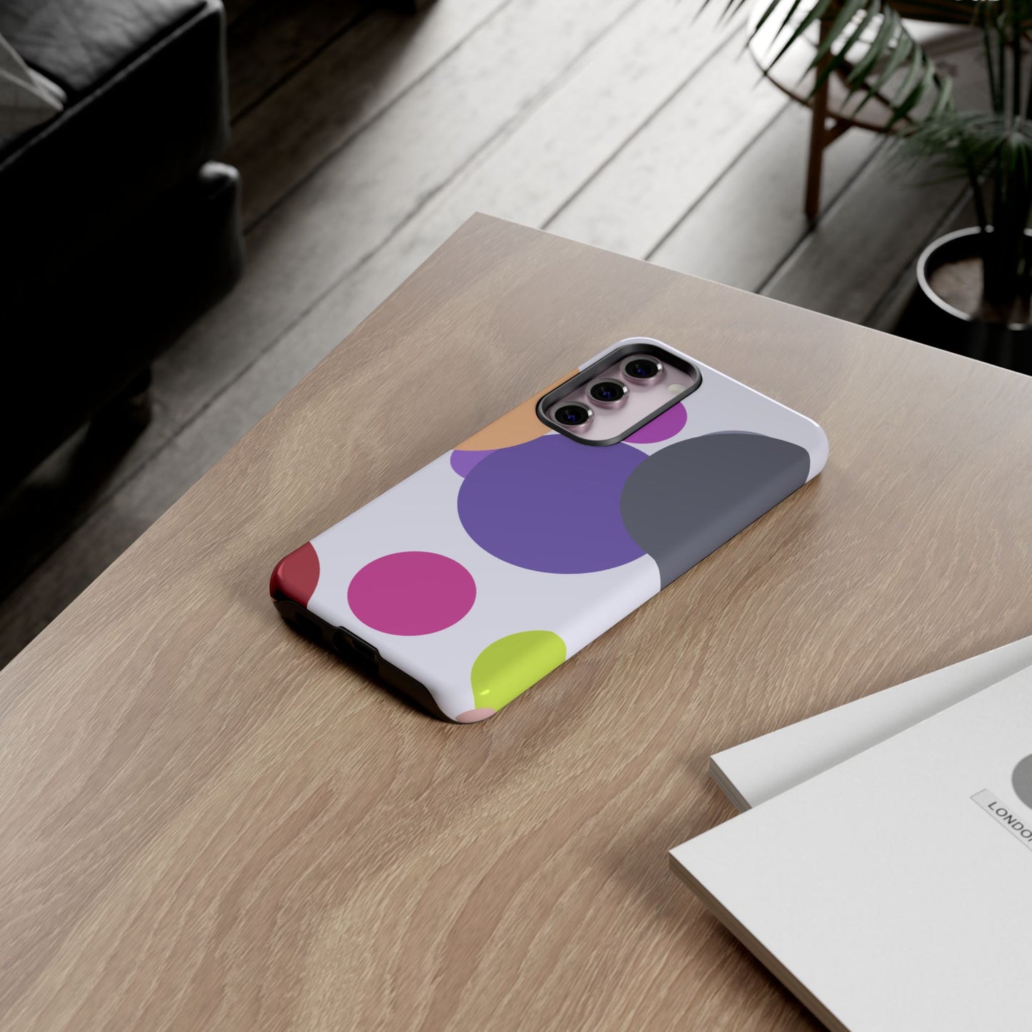 Colorful Geometric Phone Case, Bold Protective Cover for iPhone, Unique Gift for Trendy Teens, Fun Customizable Cases, Modern Design