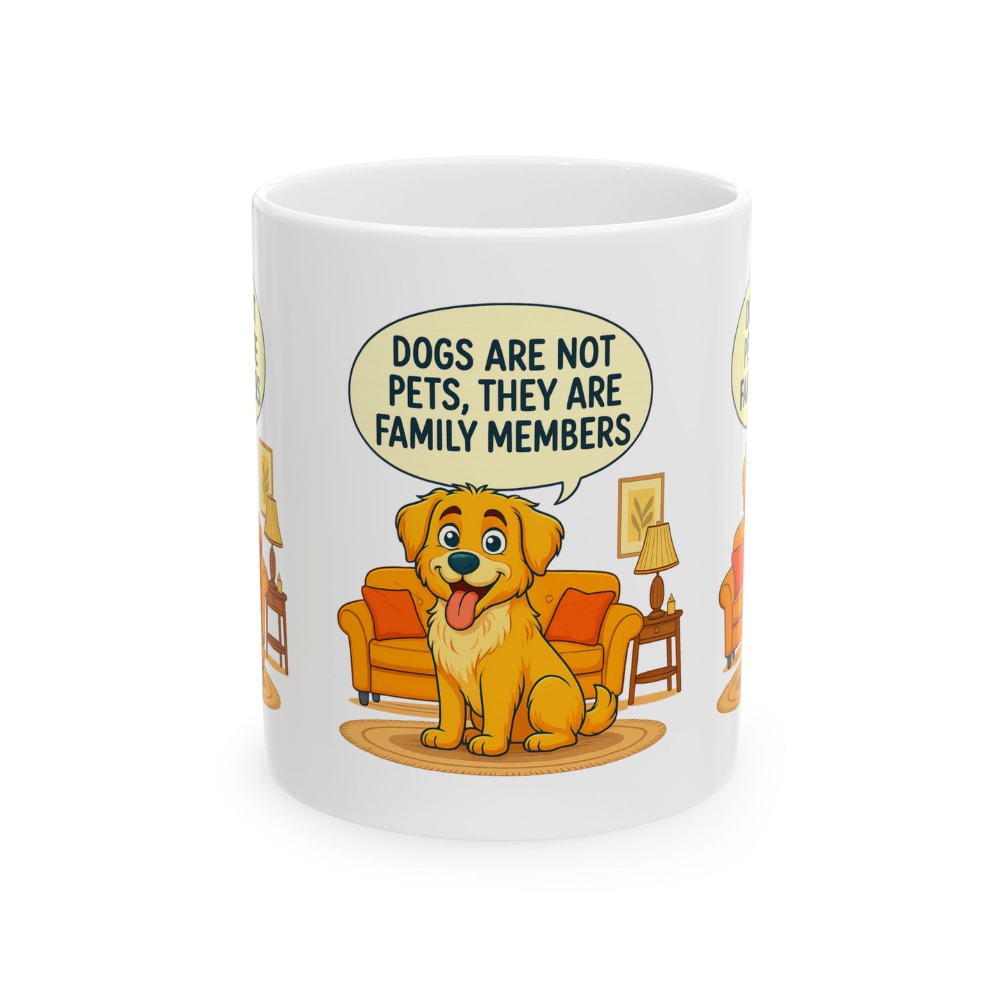 Dog Lovers Ceramic Mug - "Dogs Are Not Pets, They Are Family Members" - Cute Gift for Pet Owners, Animal Lovers, Dog Mom, Dog Dad, [...]