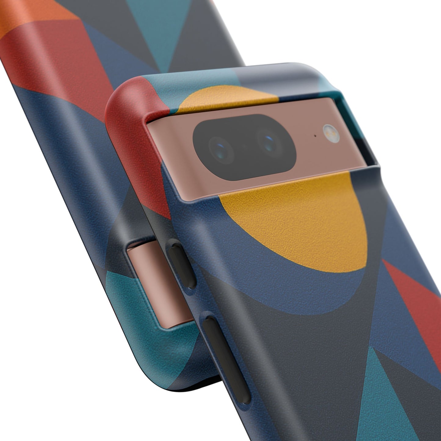 Vibrant Phone Case, Colorful Phone Cover, Geometric Design, Artistic Gift, Trendy Accessory, Vibrant Colors, Unique Design