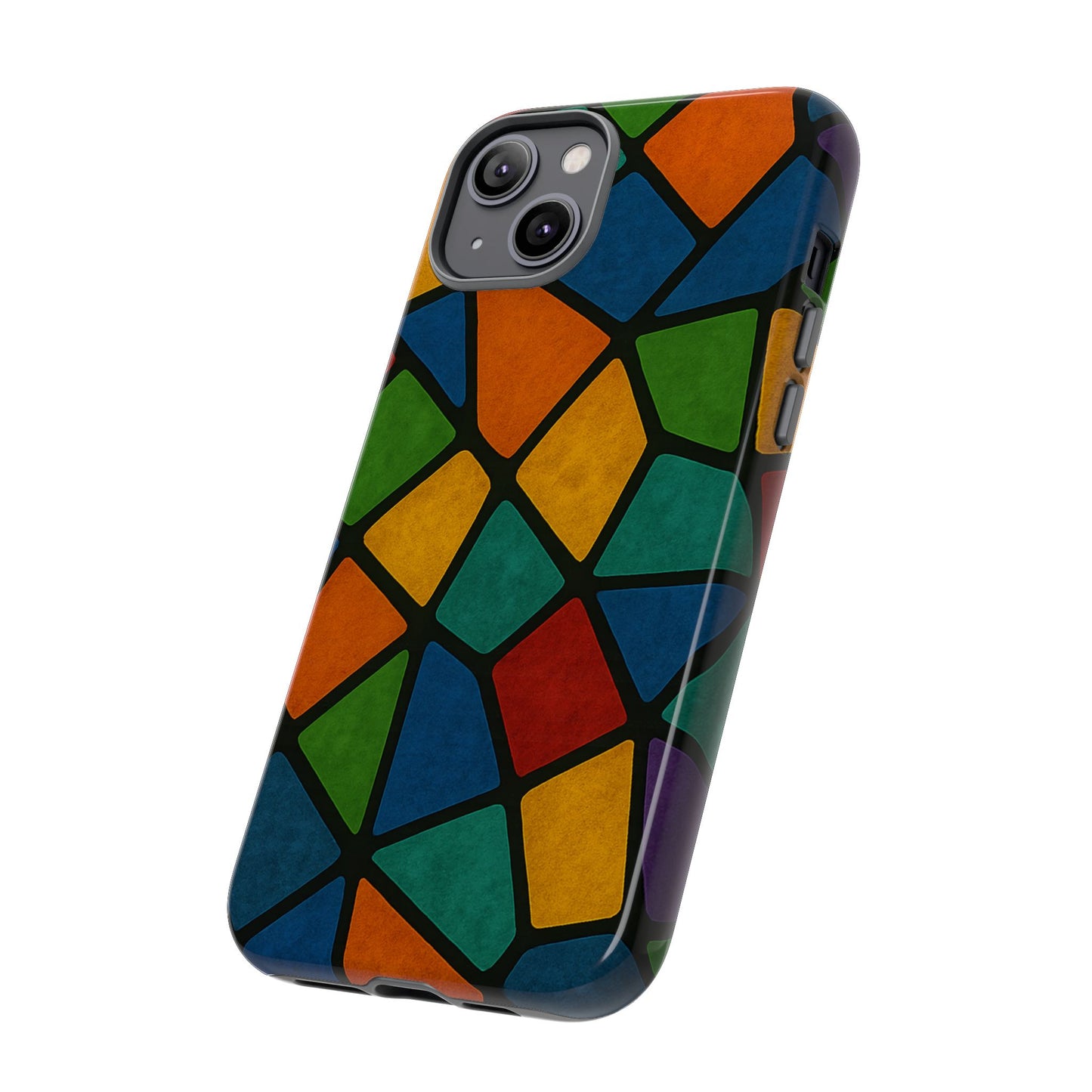 Colorful Mosaic Phone Case, Tough Cell Phone Cover, Vibrant Smartphone Protector, Unique Gift for Weddings, Birthday, Holidays