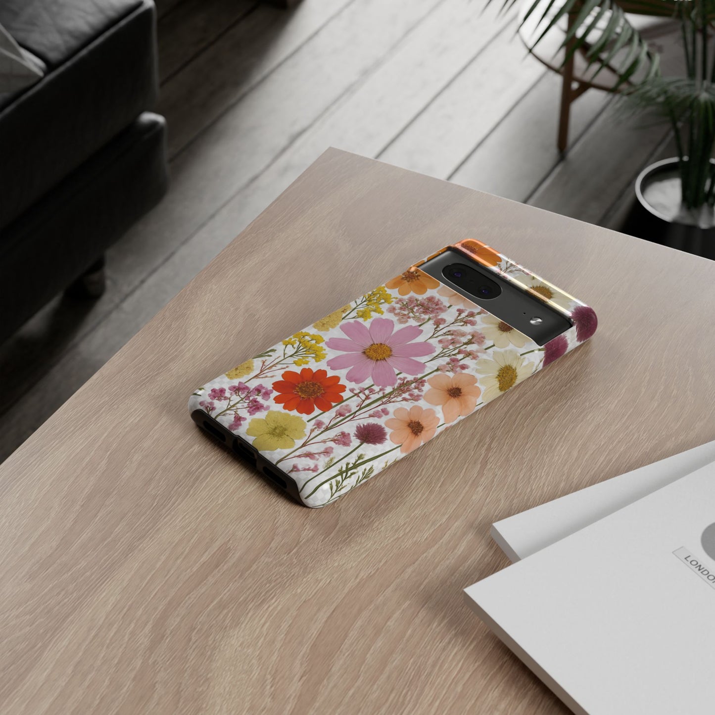 Floral Phone Case - Tough Cases, Stylish Protective Cover, Flower Design, Trendy Gift, Nature Lover Accessory, DRIED FLOWERS