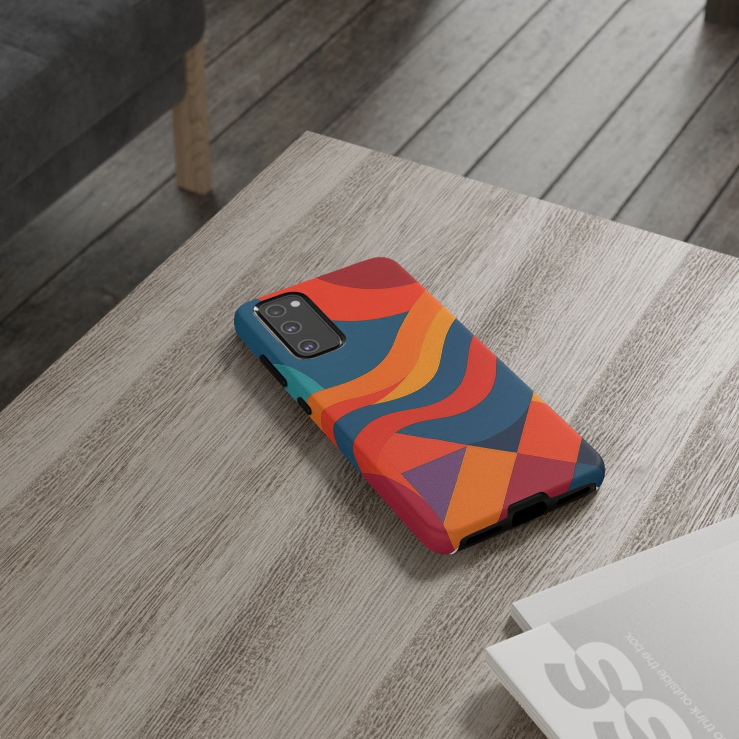 Vibrant Phone Case, Abstract Design Cover, Tough Cases for All Occasions, Stylish Gift for Tech Lovers, Modern Phone Accessories