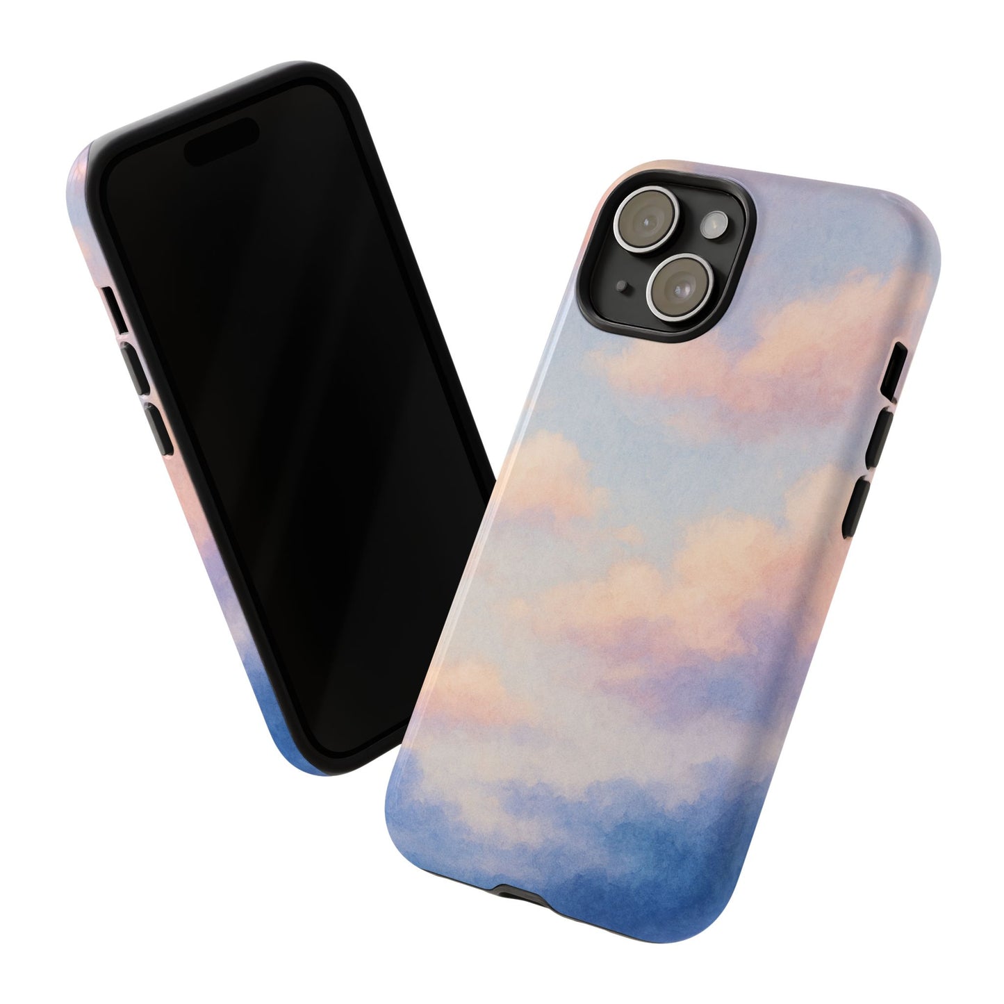 Sky Blue Cloud Phone Case, Tough Phone Cover, Aesthetic Cell Phone Accessory, Gift for Teen, Trendy Tech Protection