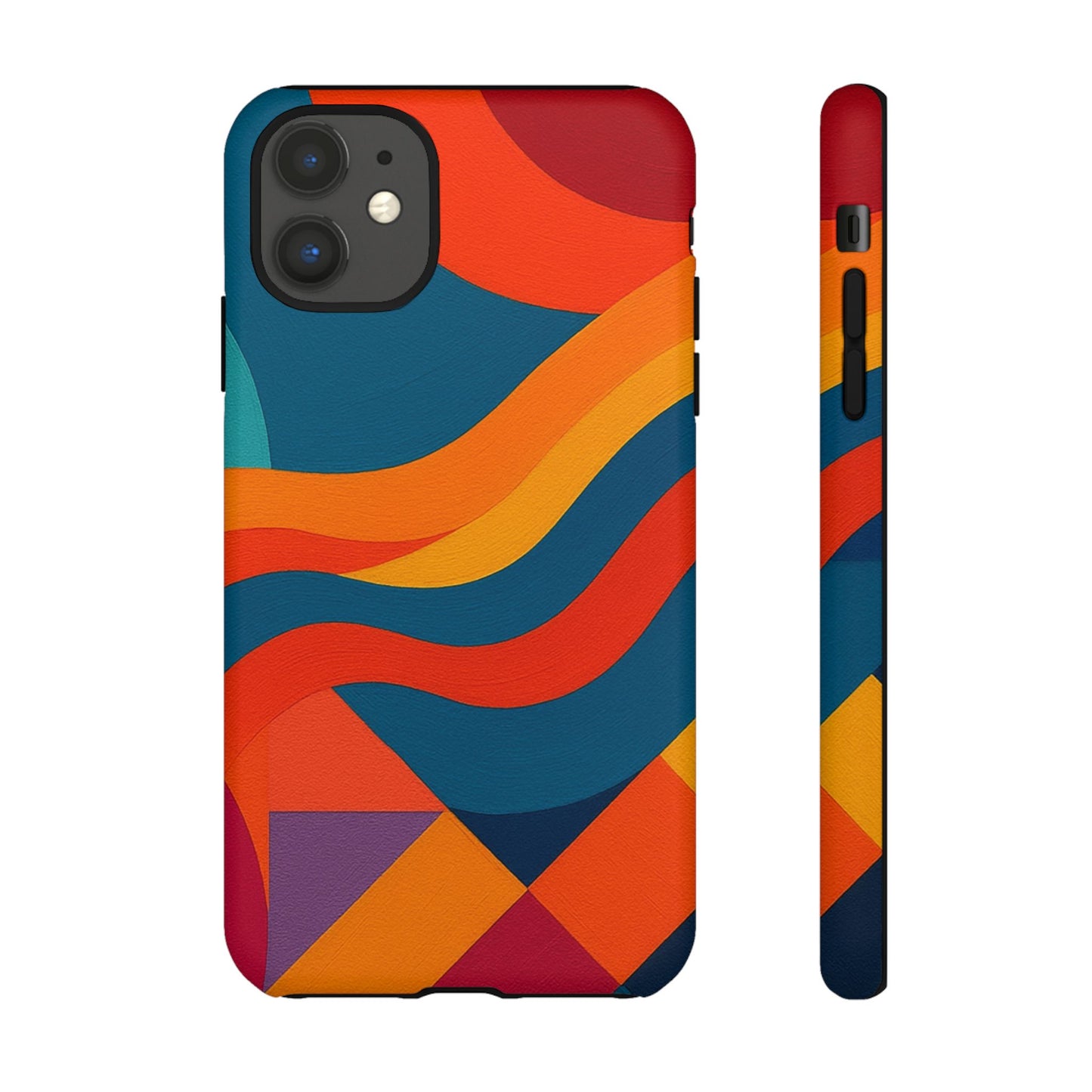 Vibrant Phone Case, Abstract Design Cover, Tough Cases for All Occasions, Stylish Gift for Tech Lovers, Modern Phone Accessories