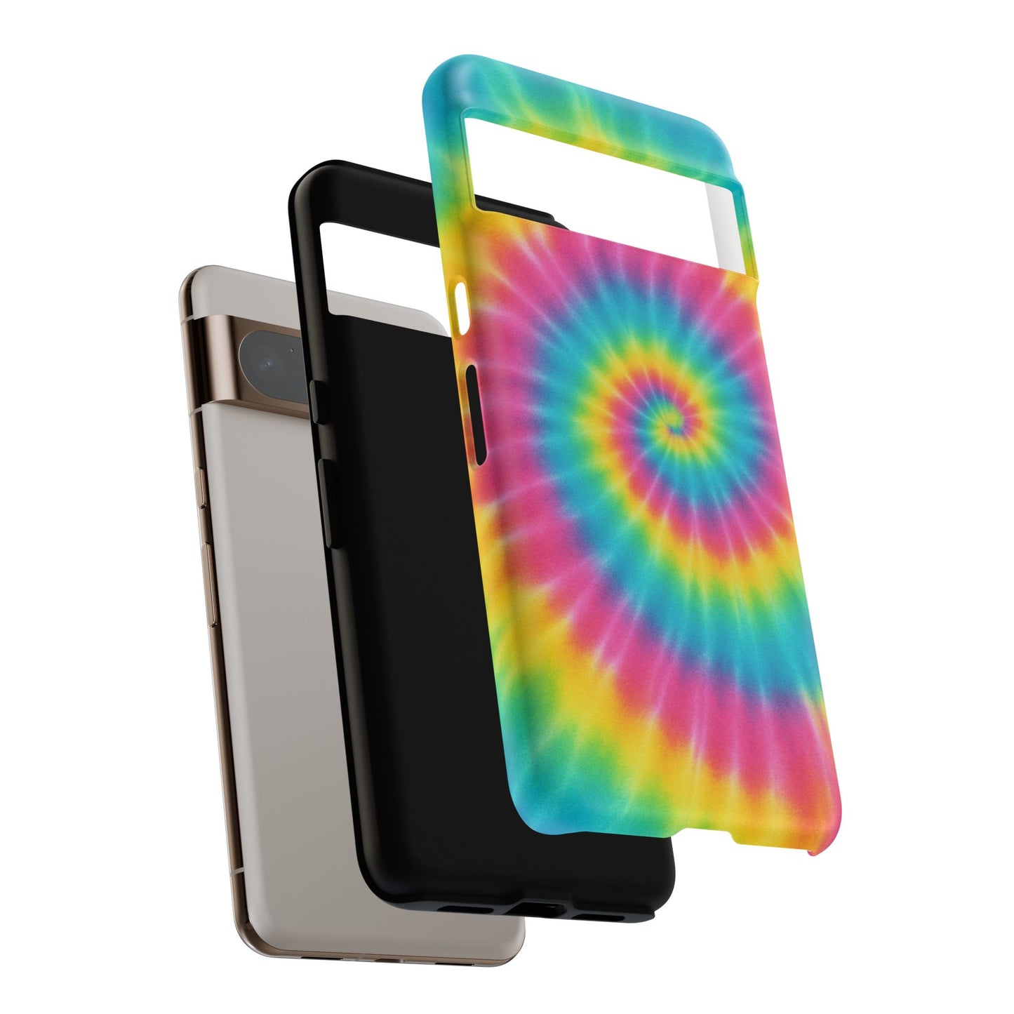 Colorful Tie-Dye Phone Case, Vibrant Phone Cover, Boho Style Accessory, Gift for Teens, Trendy Phone Accessories