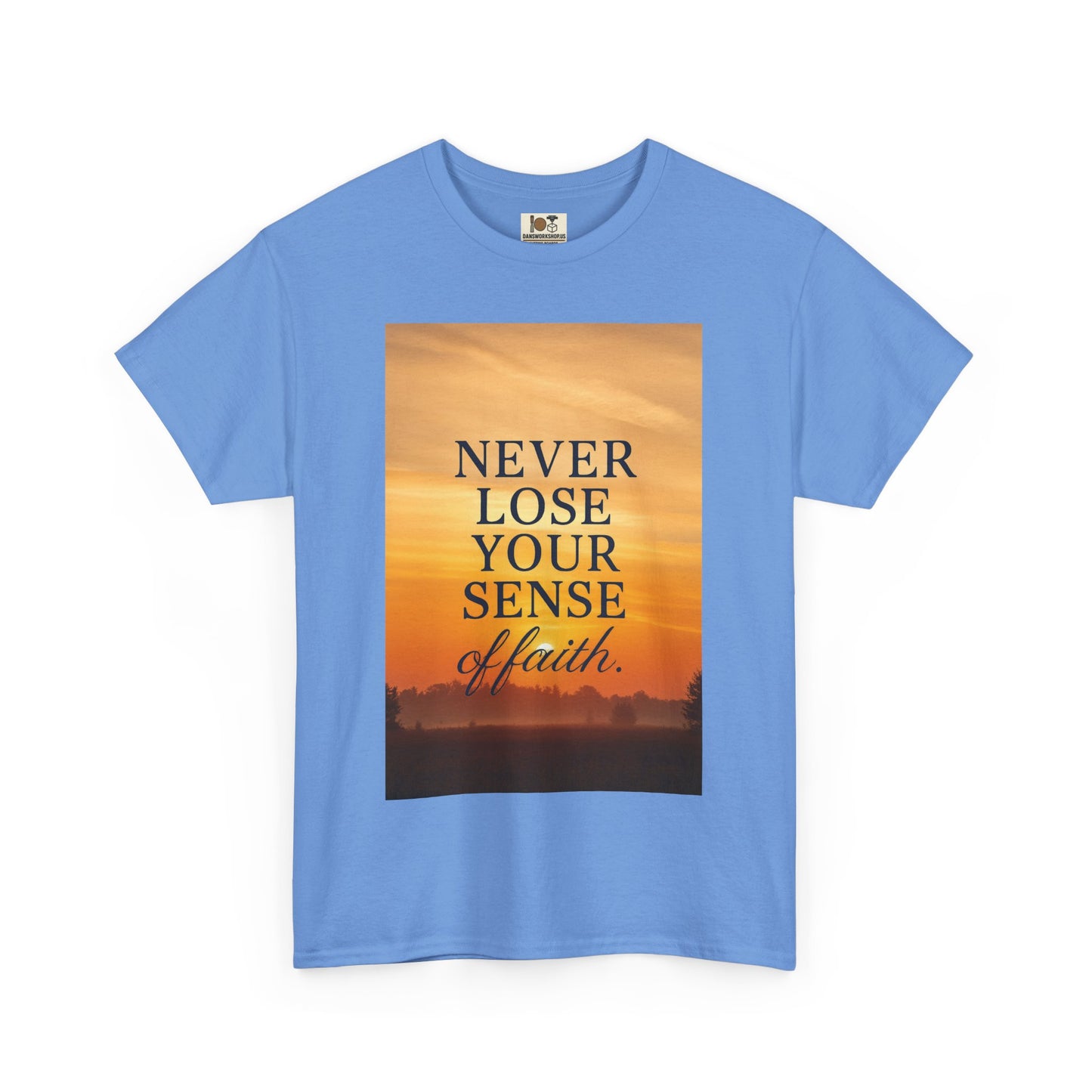 Inspirational Faith Tee, Unisex Heavy Cotton Tee for Daily Wear, Motivational Gift, Faith-Based Apparel, Spiritual Inspiration Shirt