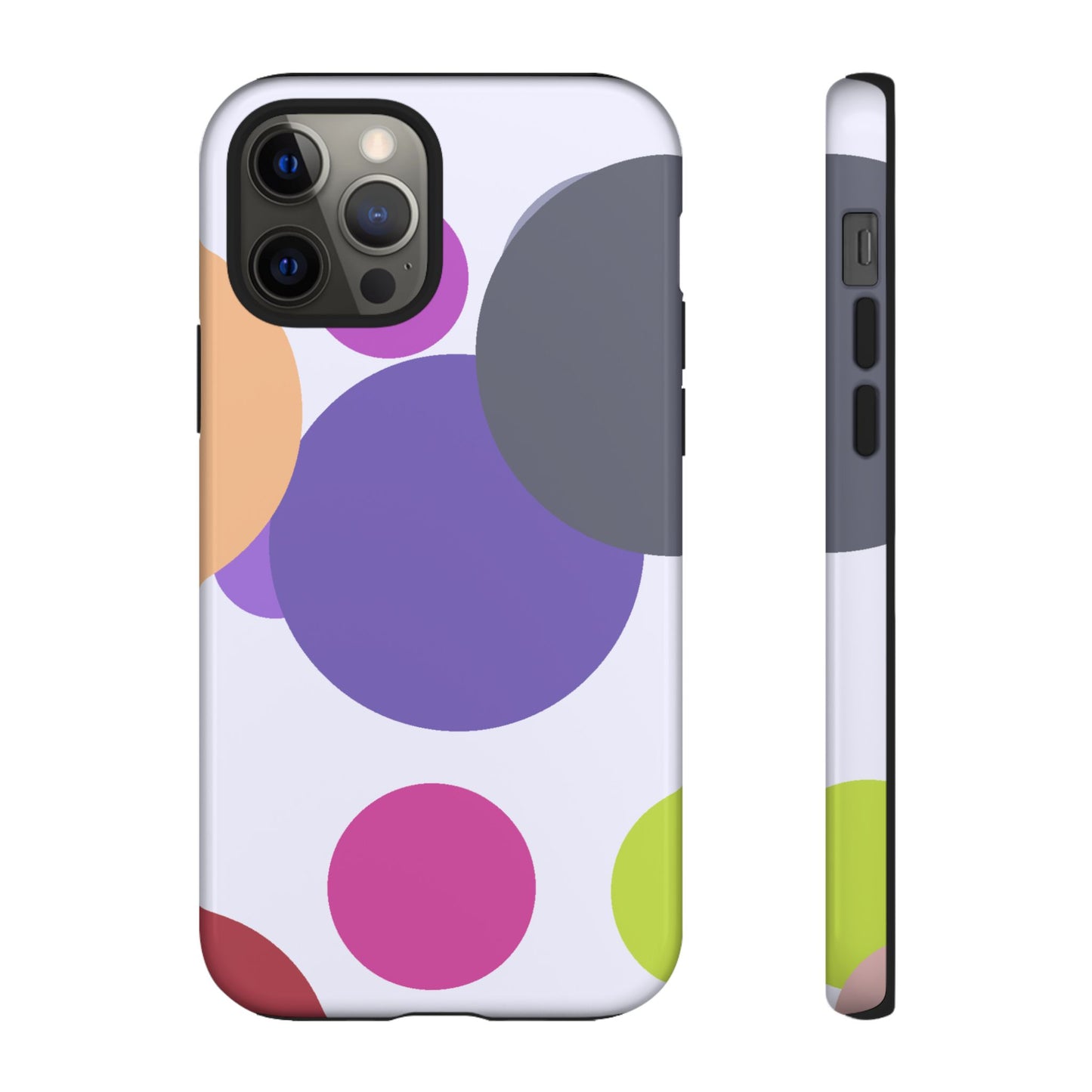 Colorful Geometric Phone Case, Bold Protective Cover for iPhone, Unique Gift for Trendy Teens, Fun Customizable Cases, Modern Design