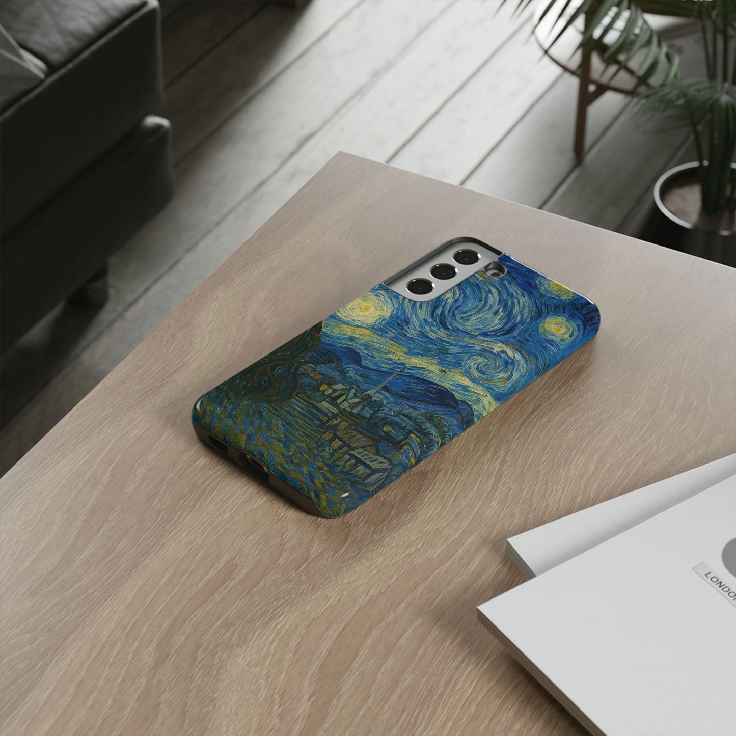 Starry Night Phone Case, Artistic Cell Phone Cover, Gift for Art Lovers, Unique Phone Accessory, Birthday Gift for Him/Her, Tough Cases