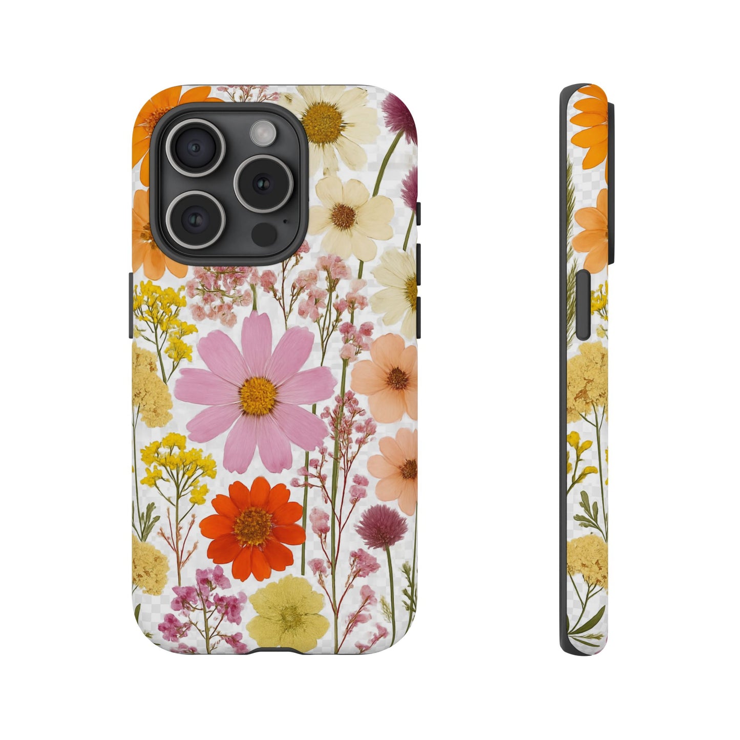 Floral Phone Case - Tough Cases, Stylish Protective Cover, Flower Design, Trendy Gift, Nature Lover Accessory, DRIED FLOWERS