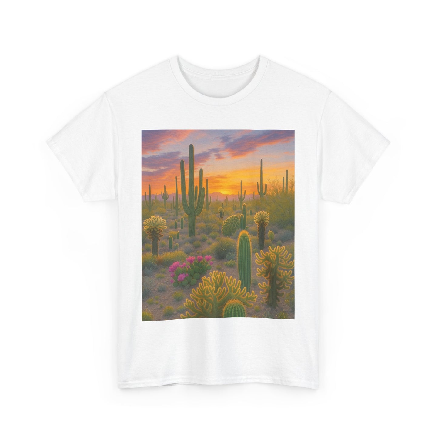 Desert Sunset Unisex Tee, Boho Style Shirt, Nature Lover Gift, Cactus [...]