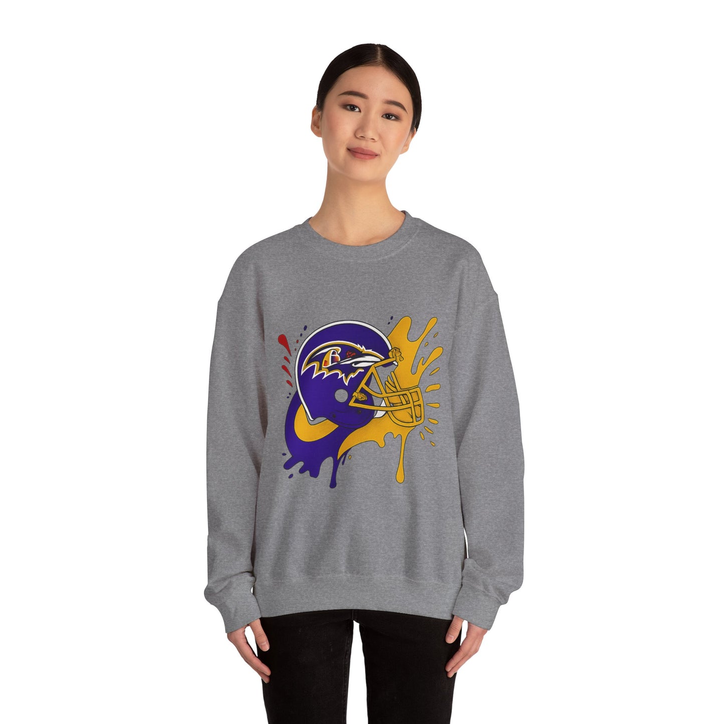 Baltimore Ravens Crewneck Sweatshirt, Unisex Sport Sweatshirt, Football Fan Apparel, Comfy Game Day Outfit, NFL Gift for Him/Her
