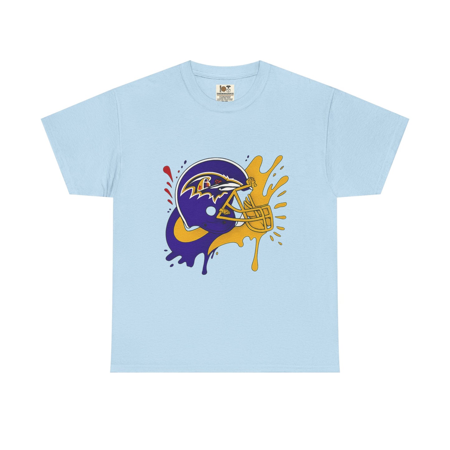 Baltimore Ravens Paint Splash Unisex Heavy Cotton Tee, Sports T-shirt, Football Fan Gift, Game Day Apparel, Team Pride Shirt