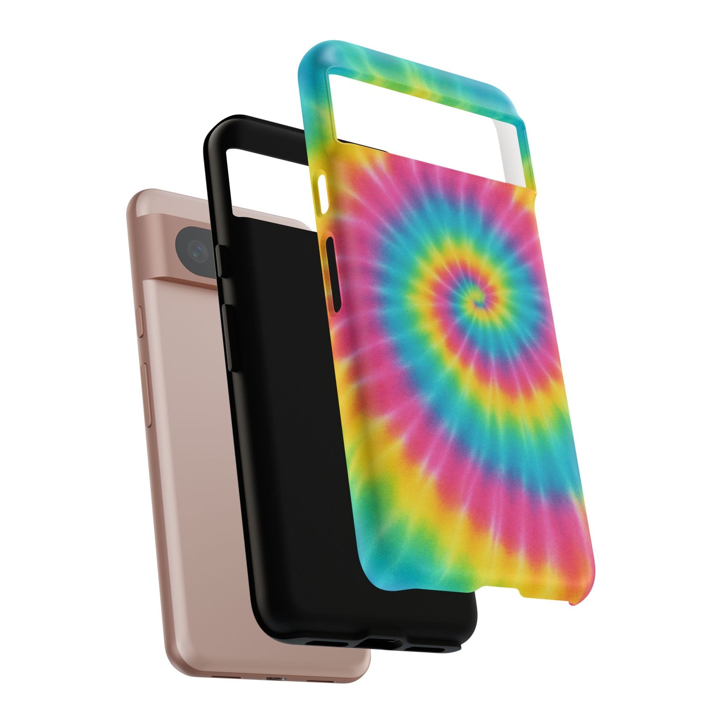 Colorful Tie-Dye Phone Case, Vibrant Phone Cover, Boho Style Accessory, Gift for Teens, Trendy Phone Accessories