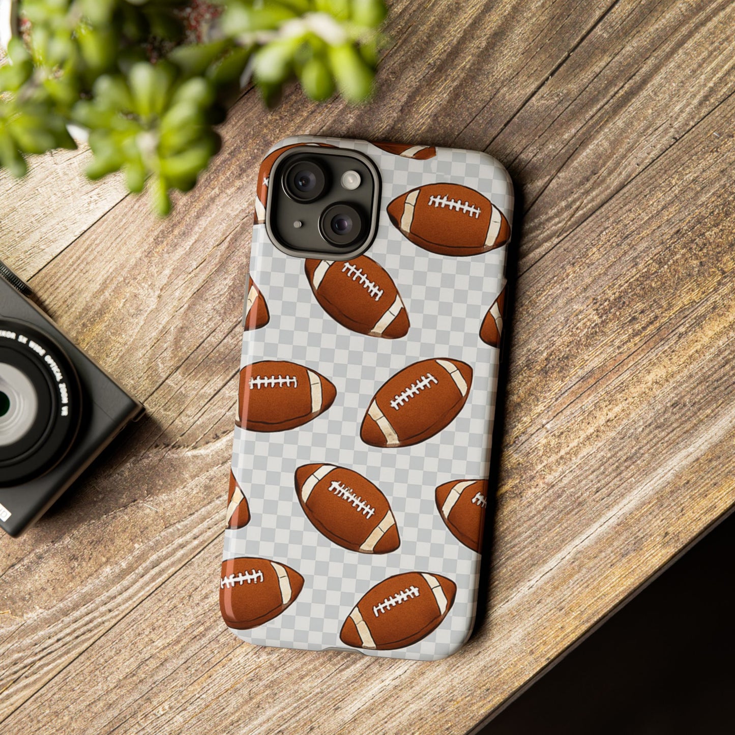 Football Phone Case, Tough Cases for Sports Fans, Unique Gift for Football Lovers, Protective Decor, Athletic Accessories