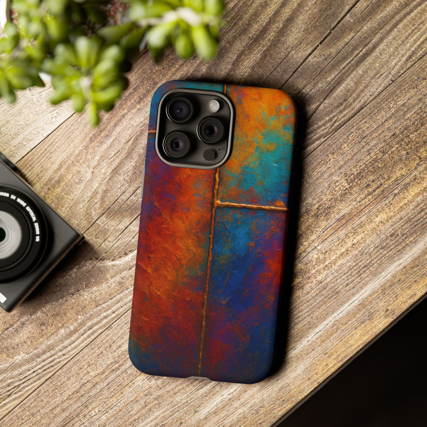 Vibrant Phone Case, Colorful Tough Case Cover, Artistic Phone Protector, Unique Smartphone Accessories, Gift for Tech Lovers