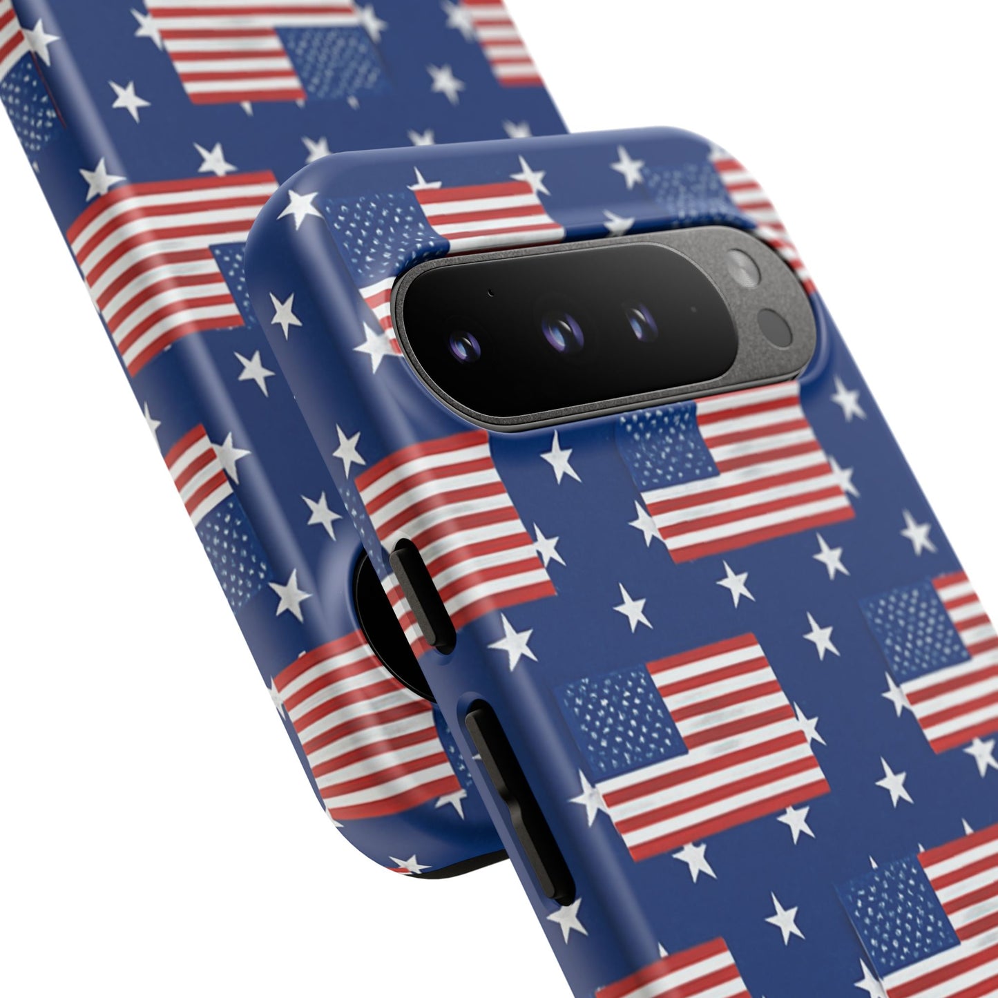 Patriotic Phone Case, Independence Day Accessories, American Flag Design, Star-Spangled Cover, Summer BBQ Gift