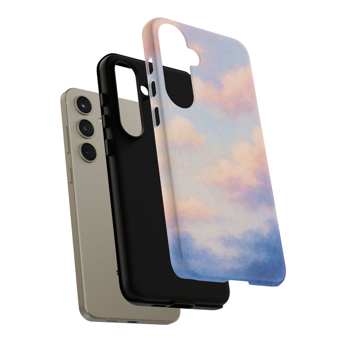 Sky Blue Cloud Phone Case, Tough Phone Cover, Aesthetic Cell Phone Accessory, Gift for Teen, Trendy Tech Protection