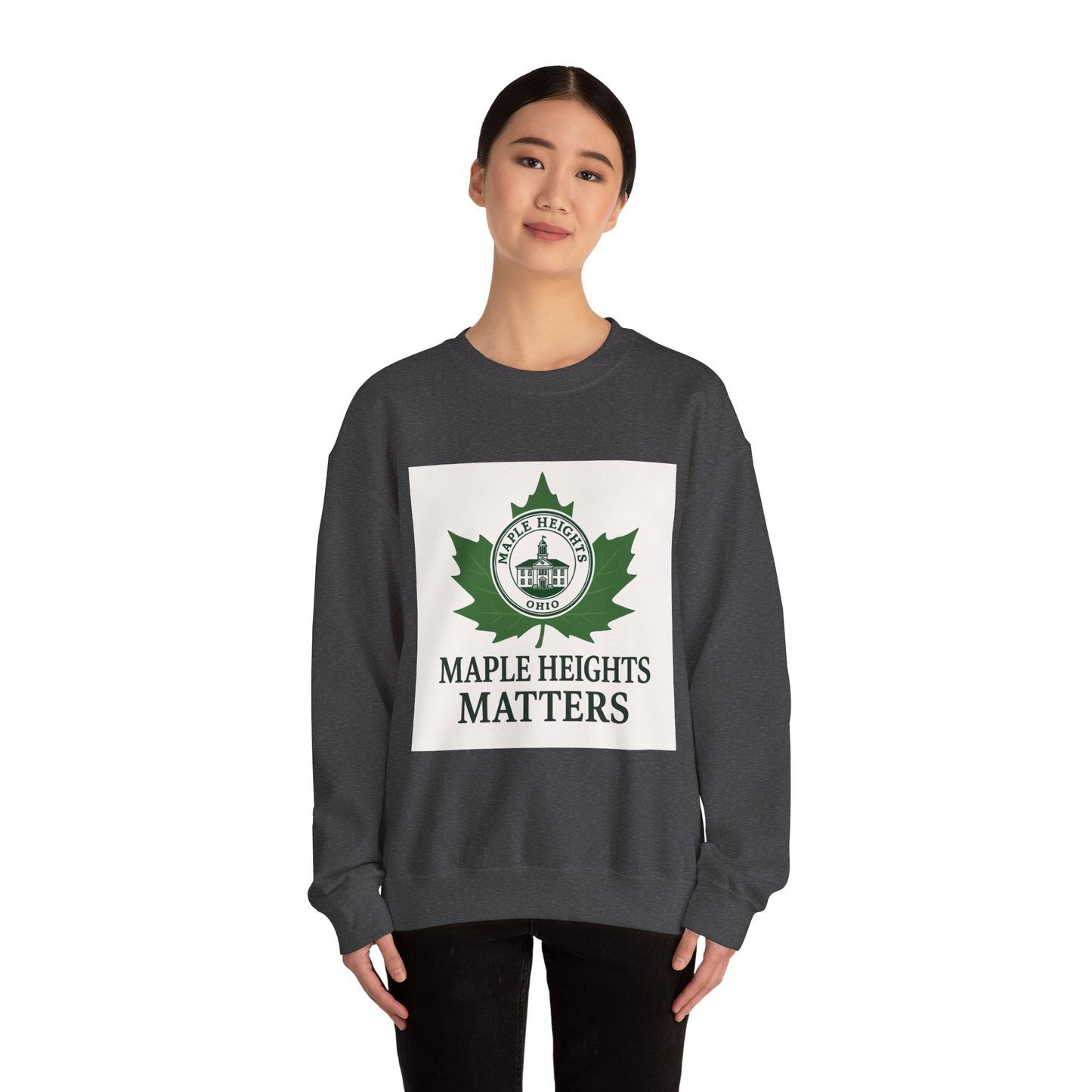 Maple Heights Matters Sweatshirt, Unisex Crewneck, Cozy Gift for Residents, Winter Wardrobe Essential, Perfect for Holidays
