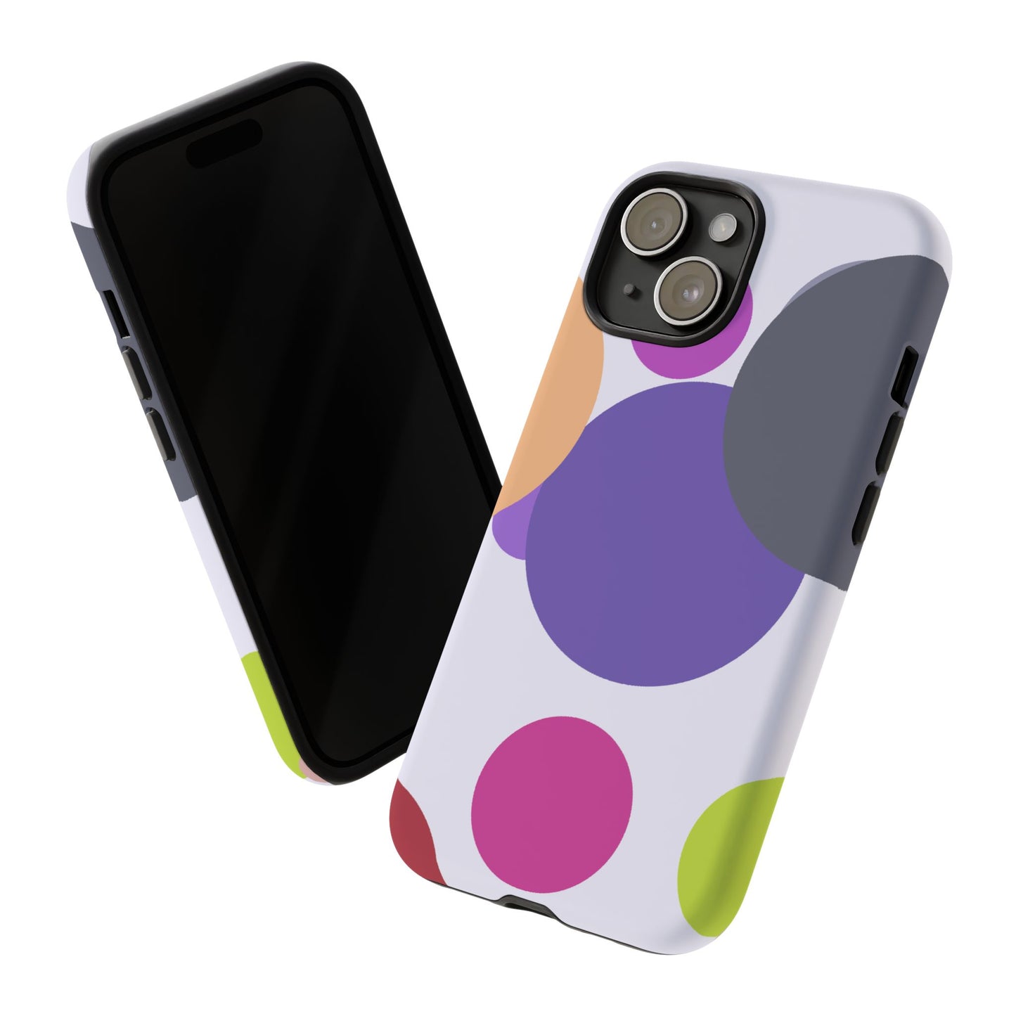 Colorful Geometric Phone Case, Bold Protective Cover for iPhone, Unique Gift for Trendy Teens, Fun Customizable Cases, Modern Design