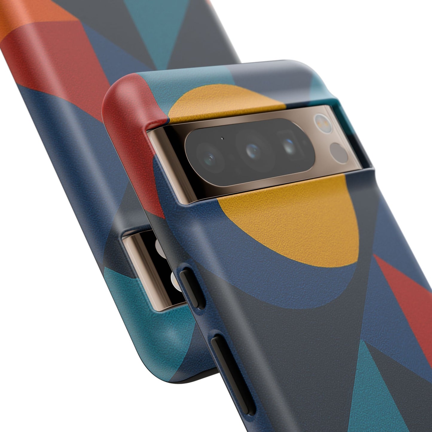 Vibrant Phone Case, Colorful Phone Cover, Geometric Design, Artistic Gift, Trendy Accessory, Vibrant Colors, Unique Design