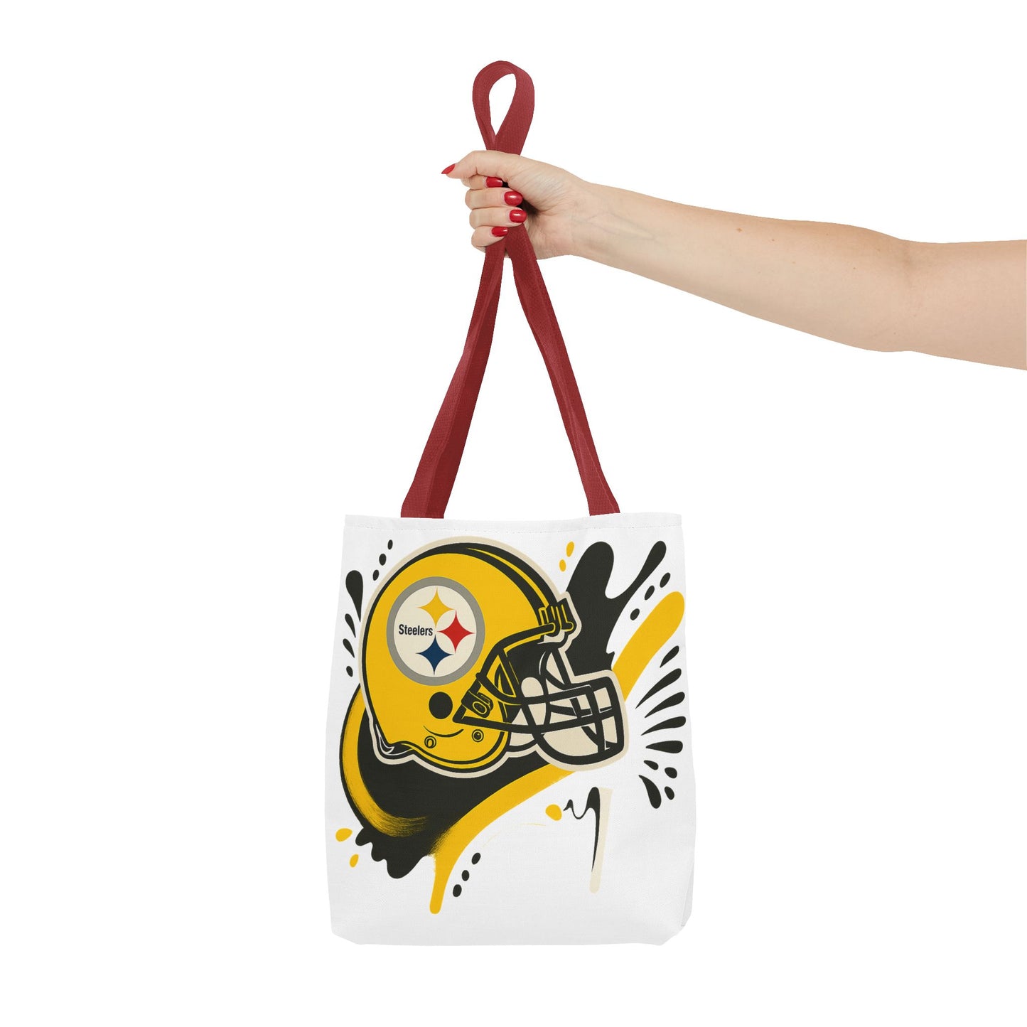 Steelers Inspired Tote Bag, Football Fan Accessory, Game Day Tote, Sports Bag, Personalized Gift for Him