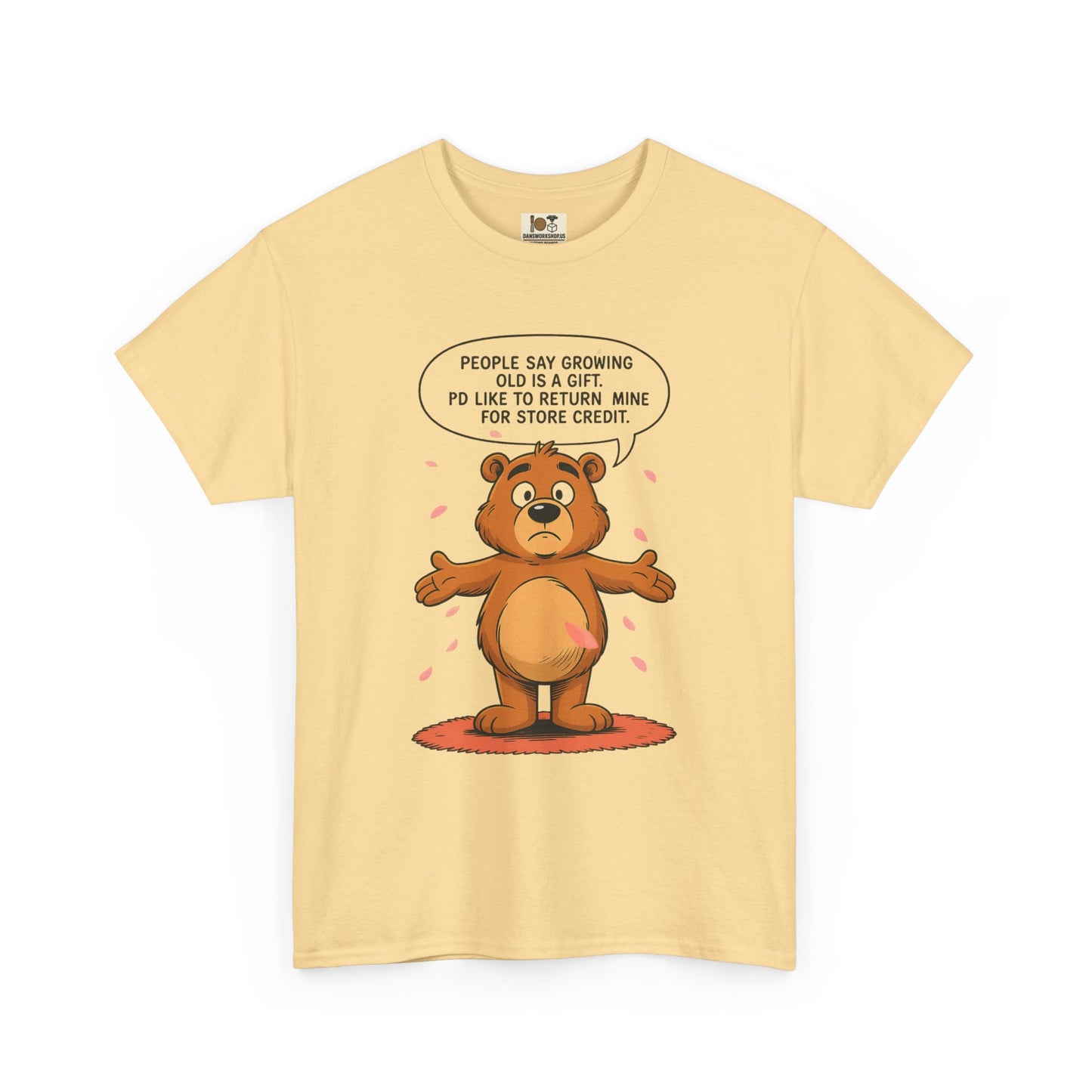 Funny Unisex Bear Tee, Humorous Gift for Dad, Comfy Casual Shirt, Gift for Birthdays, Father's Day, Animal Lover Apparel