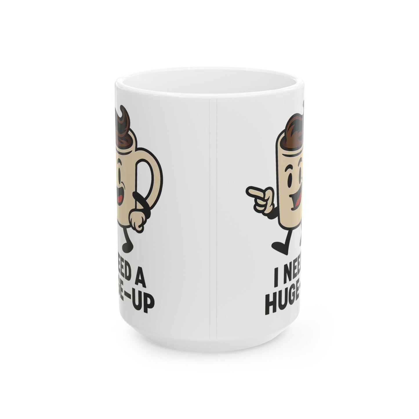 Cute Coffee Mug - "I Need A Hug In A Mug", Funny Gift for Coffee Lovers, Perfect for Birthdays, Holidays, Home Office