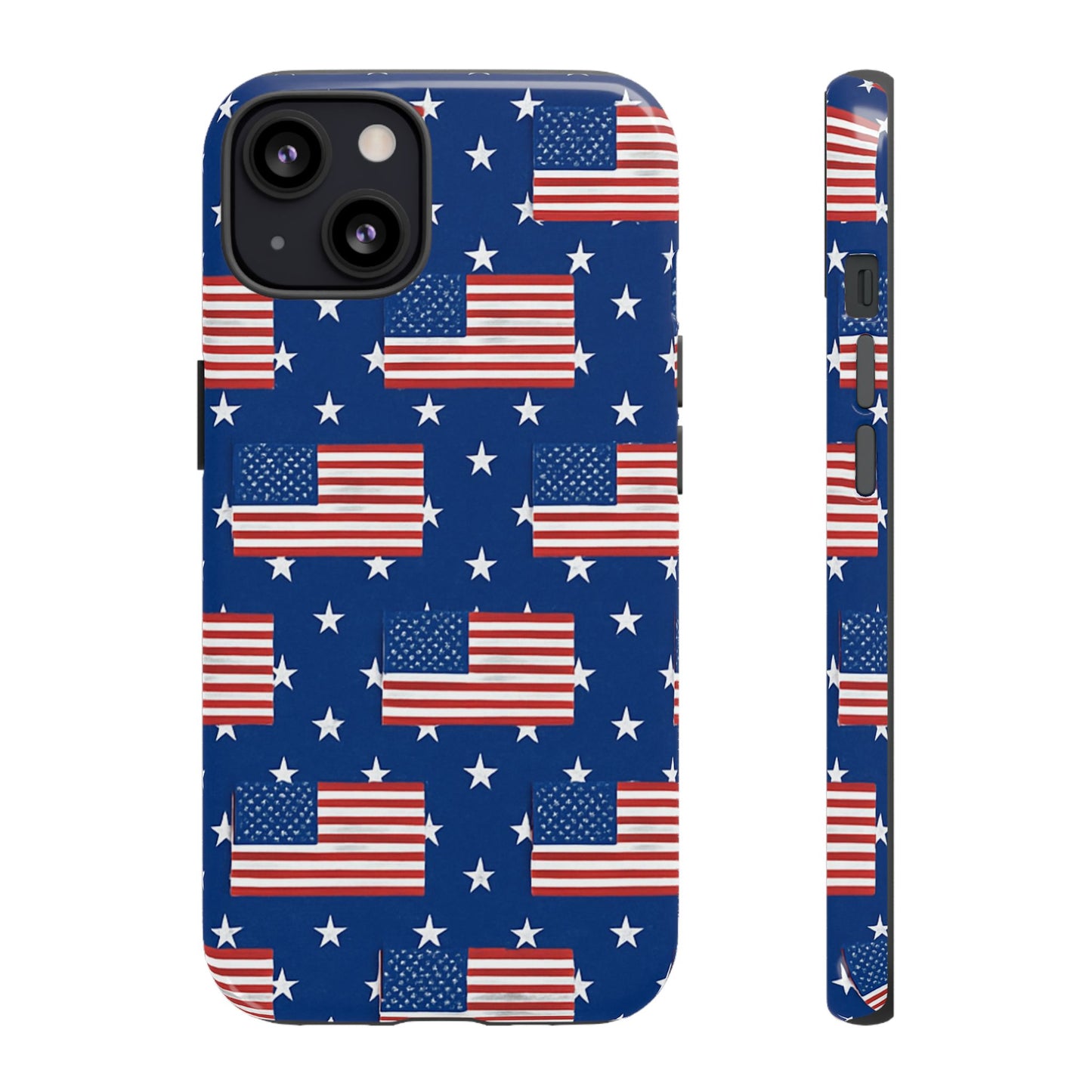 Patriotic Phone Case, Independence Day Accessories, American Flag Design, Star-Spangled Cover, Summer BBQ Gift