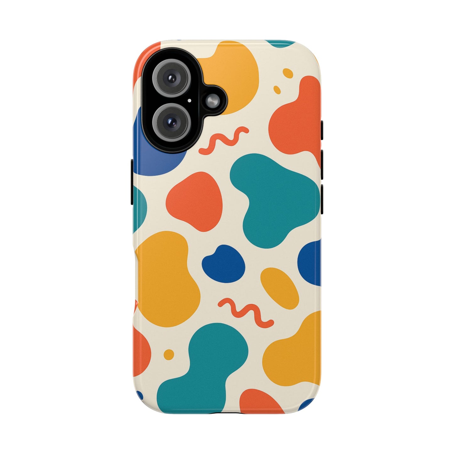 Colorful Phone Case with Abstract Design, Stylish Phone Cover, Trendy Tech Accessory for Her, Unique Gift Idea, Fun Patterned Case